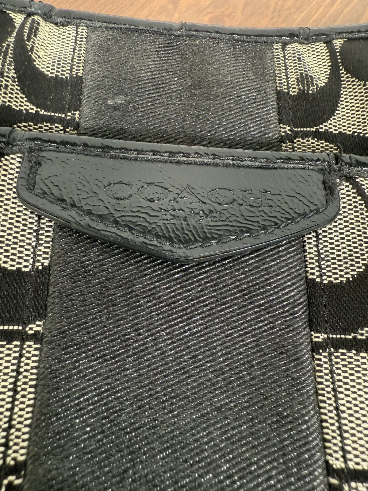 Coach Y2K Coach Shoulder Bag Black Monogram Size ONE SIZE - 4 Thumbnail