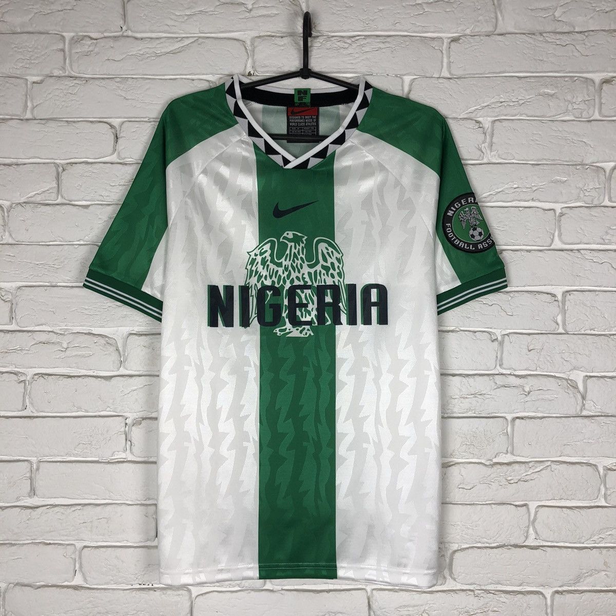 Vintage 1996 Olympics Nike Nigeria Soccer Jersey deals