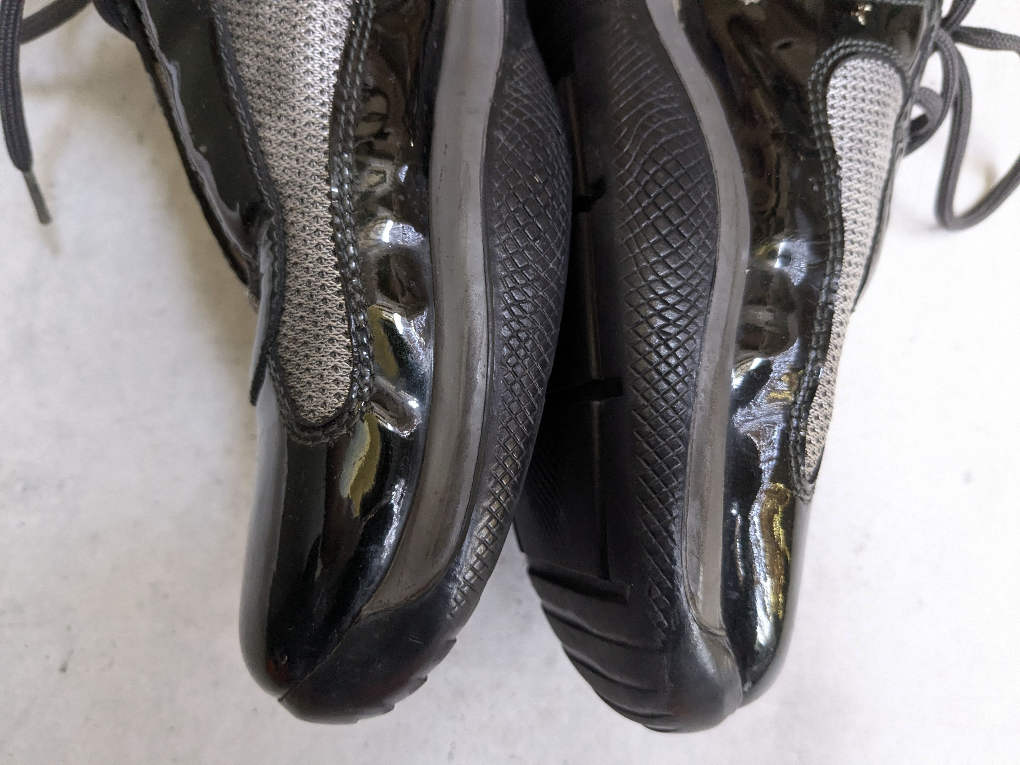 Prada Prada America's Cup Sneakers Gray Patent Leather 9 Low Top Size US 9 / EU 42 - 12 Thumbnail