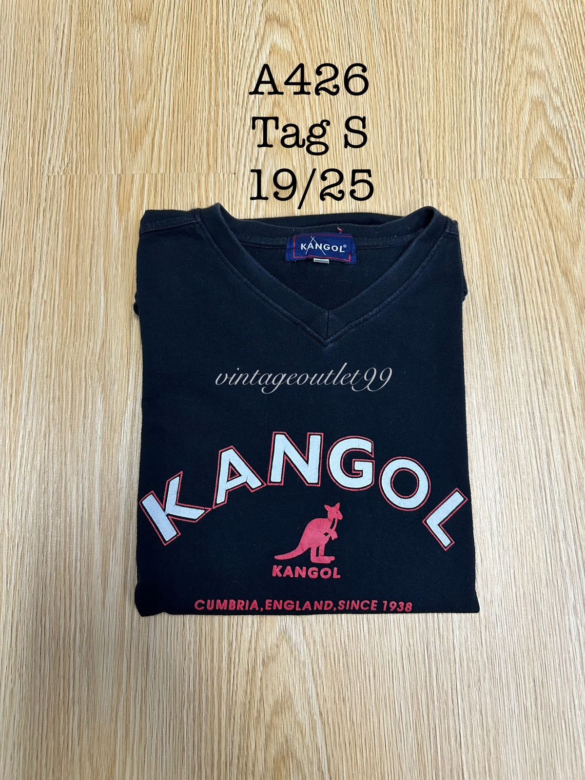 Kangol × Vintage Vintage Kangol Big Logo Crop Shirt A426 Size US S / EU 44-46 / 1 - 11 Thumbnail