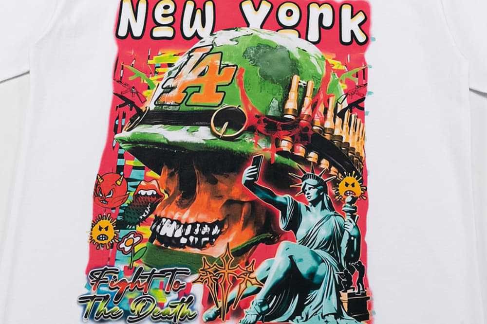 Japanese Brand × Vintage Hip-hop street skull cartoon casual t-shirt Size US M / EU 48-50 / 2 - 3 Thumbnail