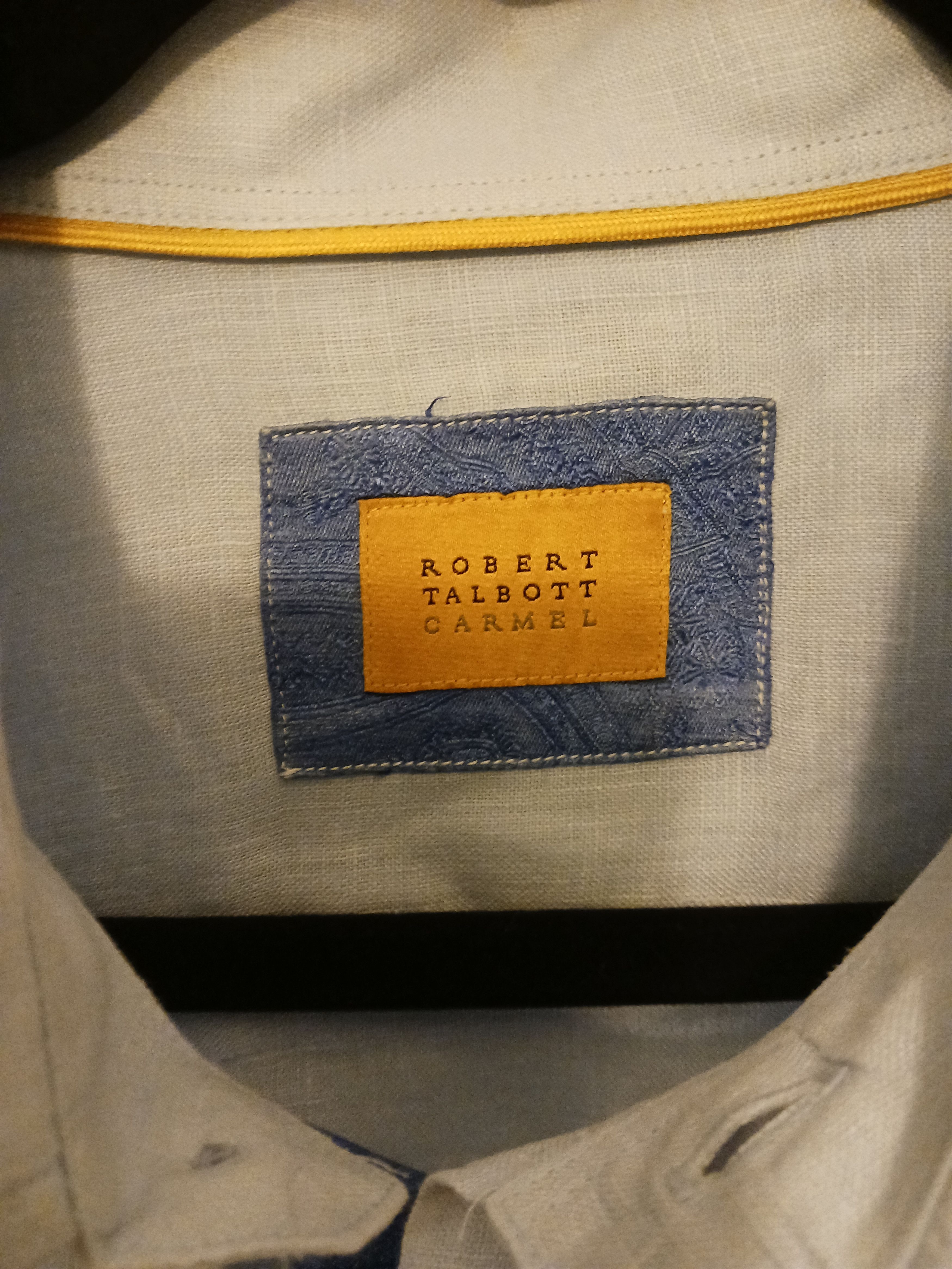 Robert Talbott 100% Linen Button Front Long Sleeve Shirt Size US L / EU 52-54 / 3 - 3 Thumbnail