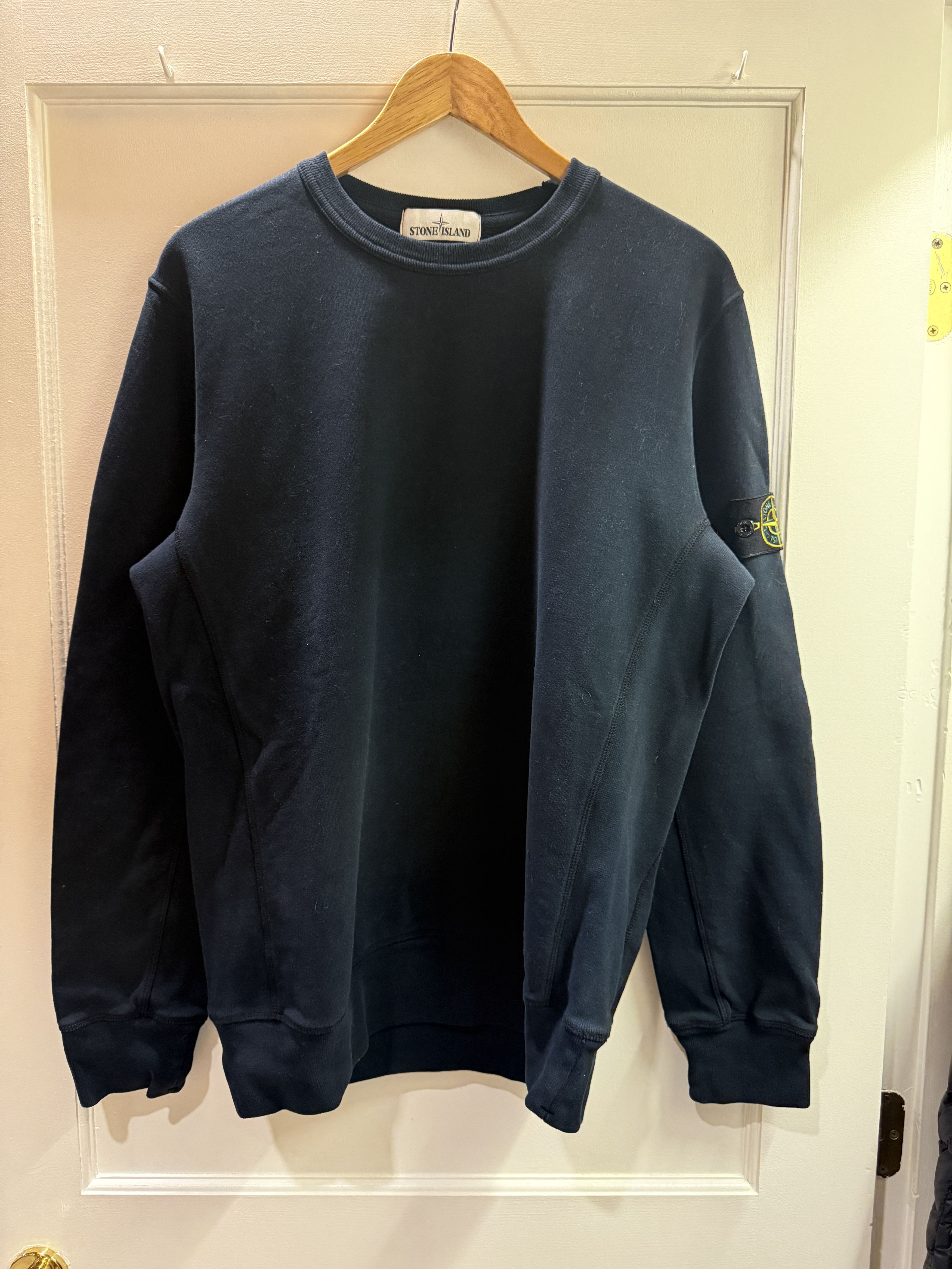 Stone Island Cotton Crew Neck Sweatshirt Size XL Navy