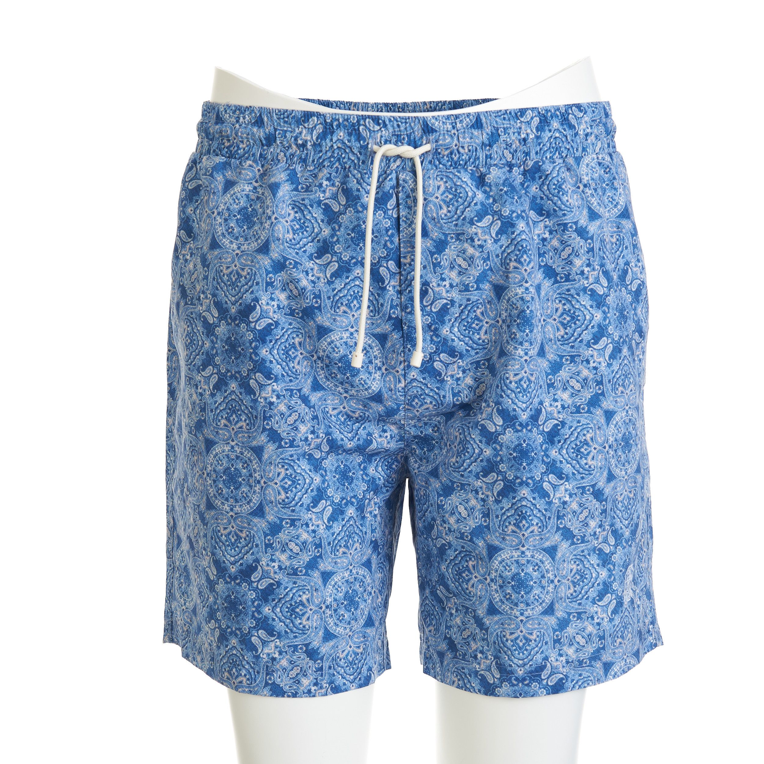 Brunello Cucinelli Swim Shorts With Paisley Print & Logo Embroidery Size L Size US 34 / EU 50 - 2 Thumbnail