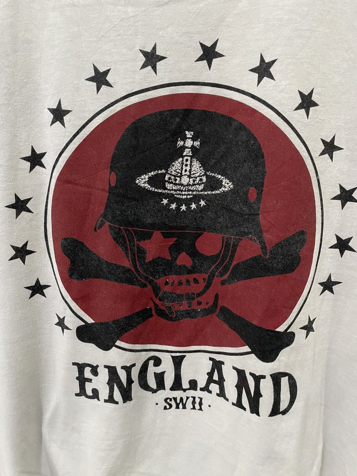 Vivienne Westwood AW13 Orb logo Cross Bone Skull England UK tee Size US L / EU 52-54 / 3 - 5 Thumbnail