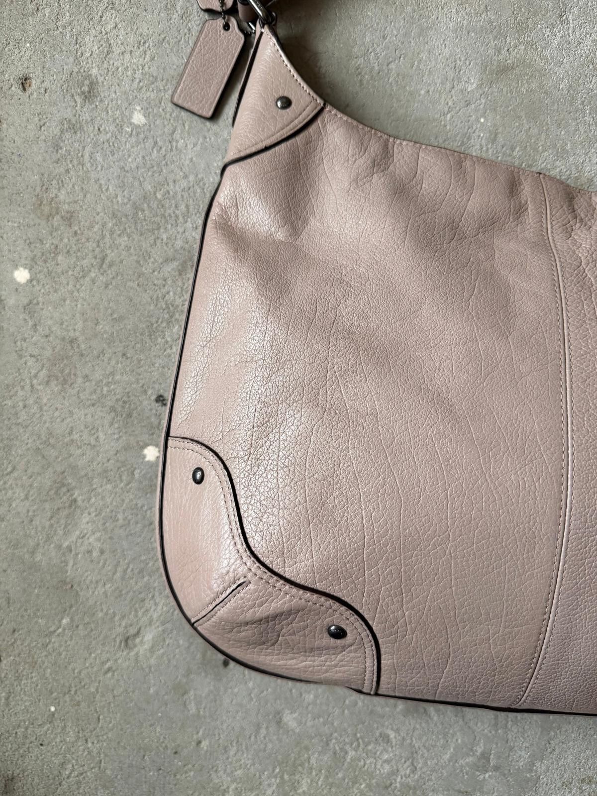 Coach Coach Leather Hobo Shoulder Bag Beige Size ONE SIZE - 7 Thumbnail