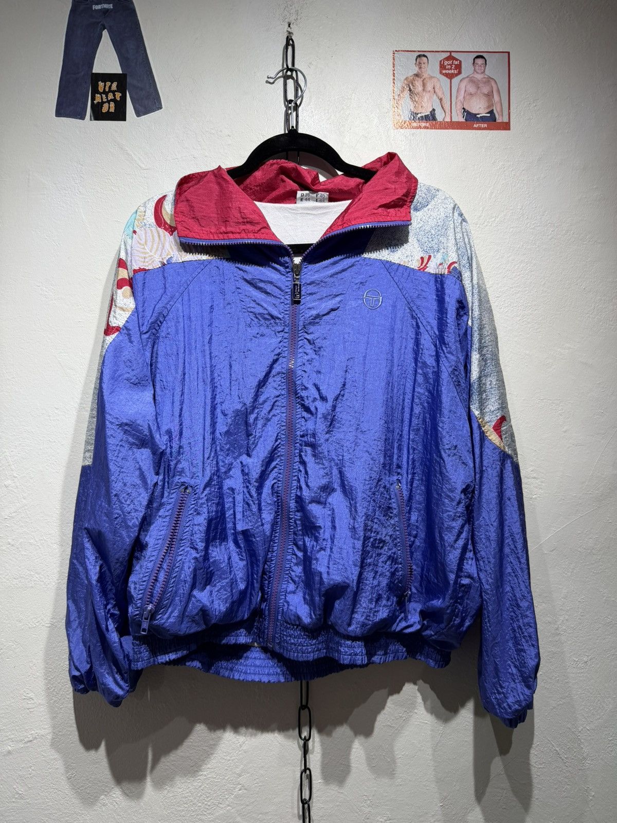 Sergio Tacchini Vintage 90s Sergio Tacchini Windbreaker Size US M / EU 48-50 / 2 - 1 Thumbnail