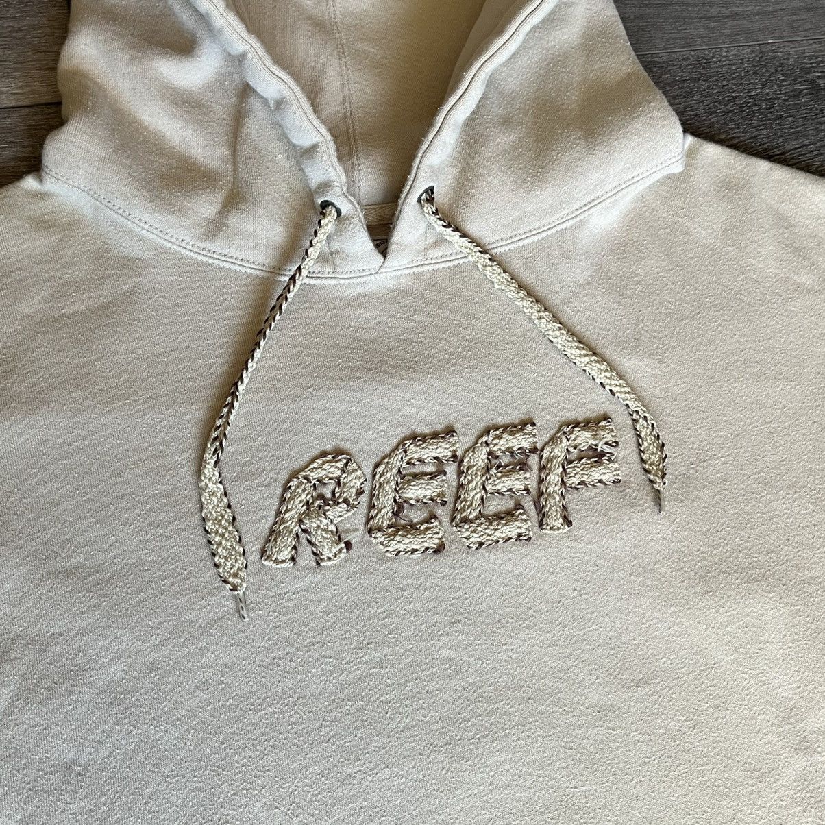REEF Vintage Y2K Reef Surf Skate Embroidered Logo Pullover Hoodie Size US L / EU 52-54 / 3 - 4 Thumbnail