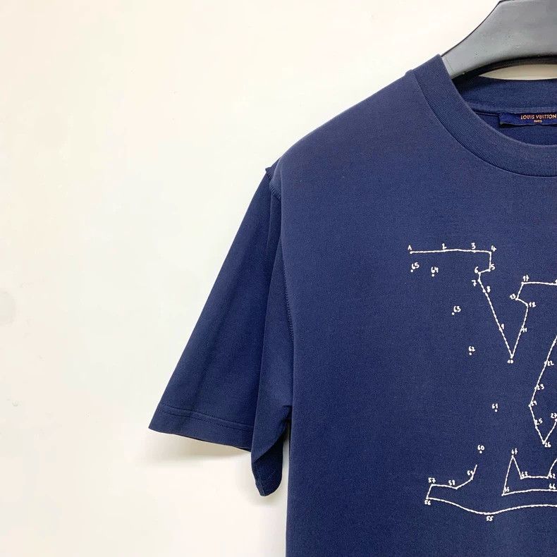 Louis Vuitton Louis Vuitton Blue Lianliankan Short Sleeve Size US XL / EU 56 / 4 - 5 Thumbnail