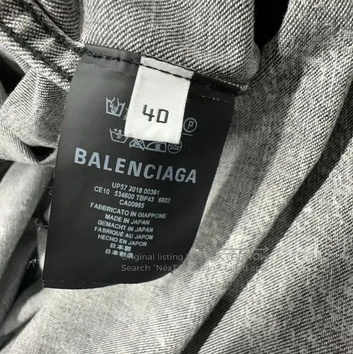 Balenciaga Balenciaga Casual Fashion Hybrid Shirt Jacket. Size US M / EU 48-50 / 2 - 4 Thumbnail