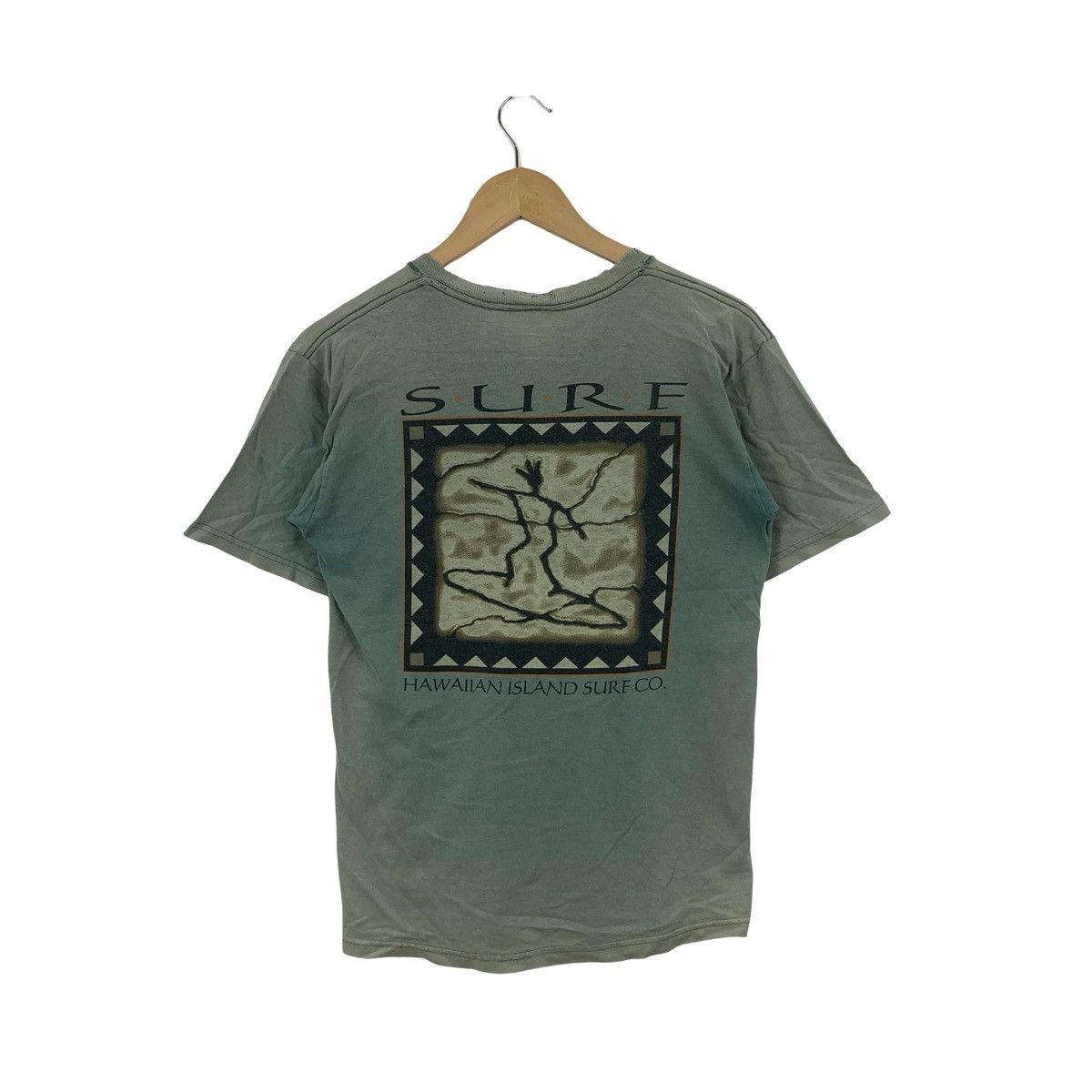 Vintage Vintage HAWAIIAN ISLAND Surf Co. Tribal Style Surfer Graphic Size US S / EU 44-46 / 1 - 1 Thumbnail