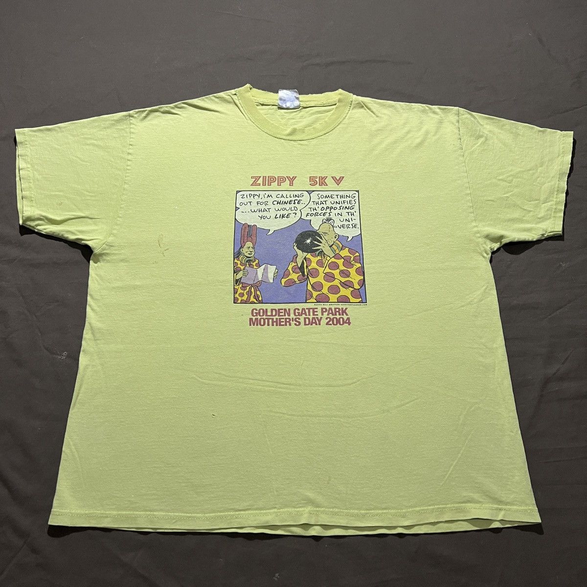 Vintage Vintage Y2K Zippy the Pinhead Bill Griffith Cartoon Graphic Size US XL / EU 56 / 4 - 2 Thumbnail