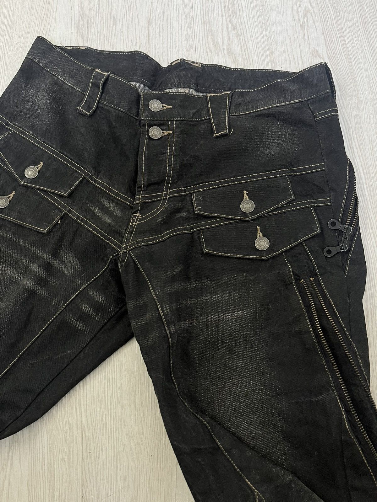Japanese Brand × PPFM Vintage PPFM Multizipper Bondage punk ‘like undercover’Jeans Size US 34 / EU 50 - 6 Thumbnail