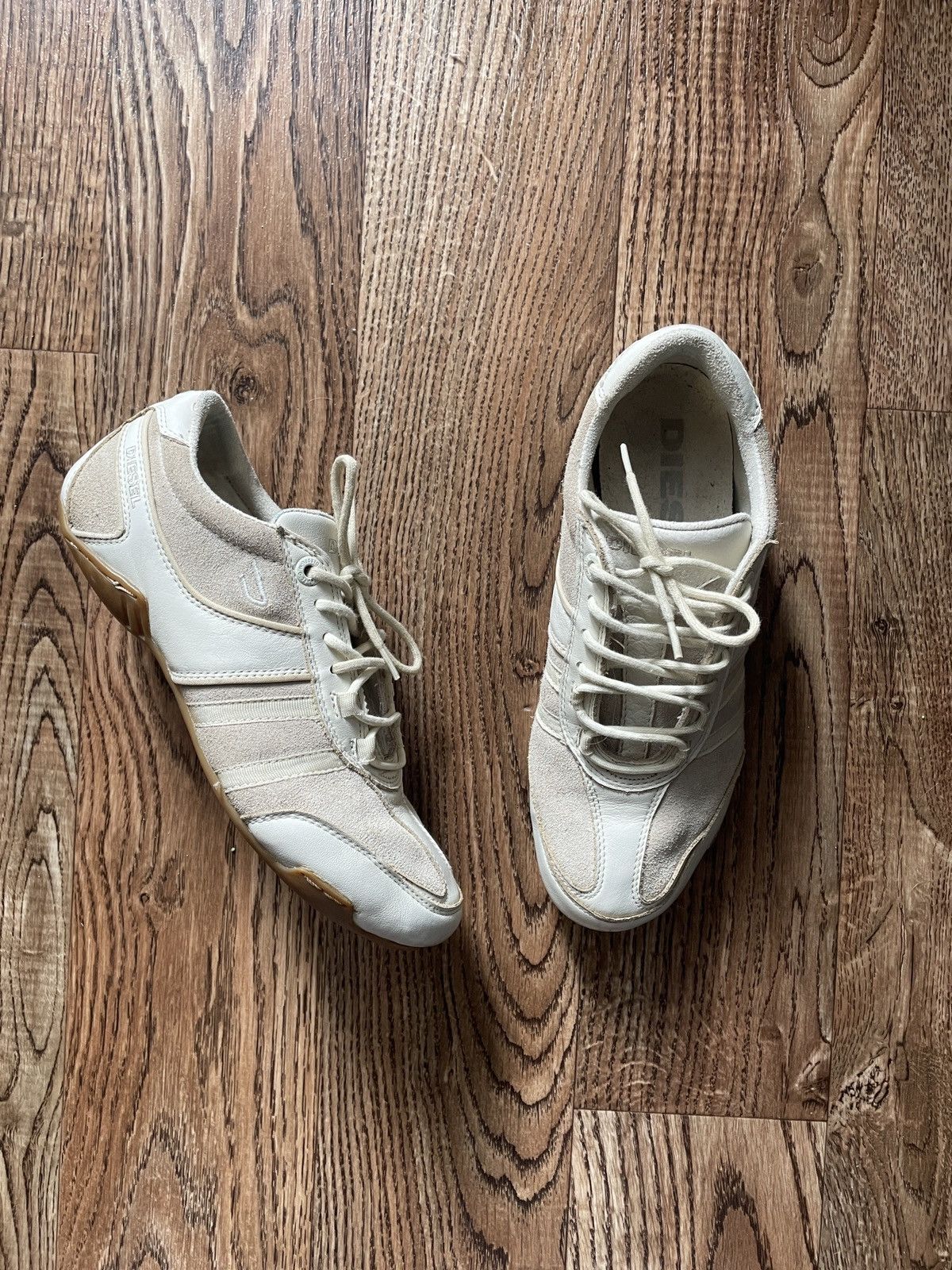 Diesel 💥Rare! Vintage Diesel Low Top Design Suede Sneakers Size US 7 / IT 37 - 1 Thumbnail