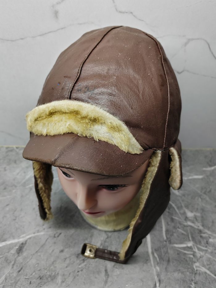 Other Vintage Y2k Ushanka Leather Earflap Cap Hat Size ONE SIZE - 3 Thumbnail