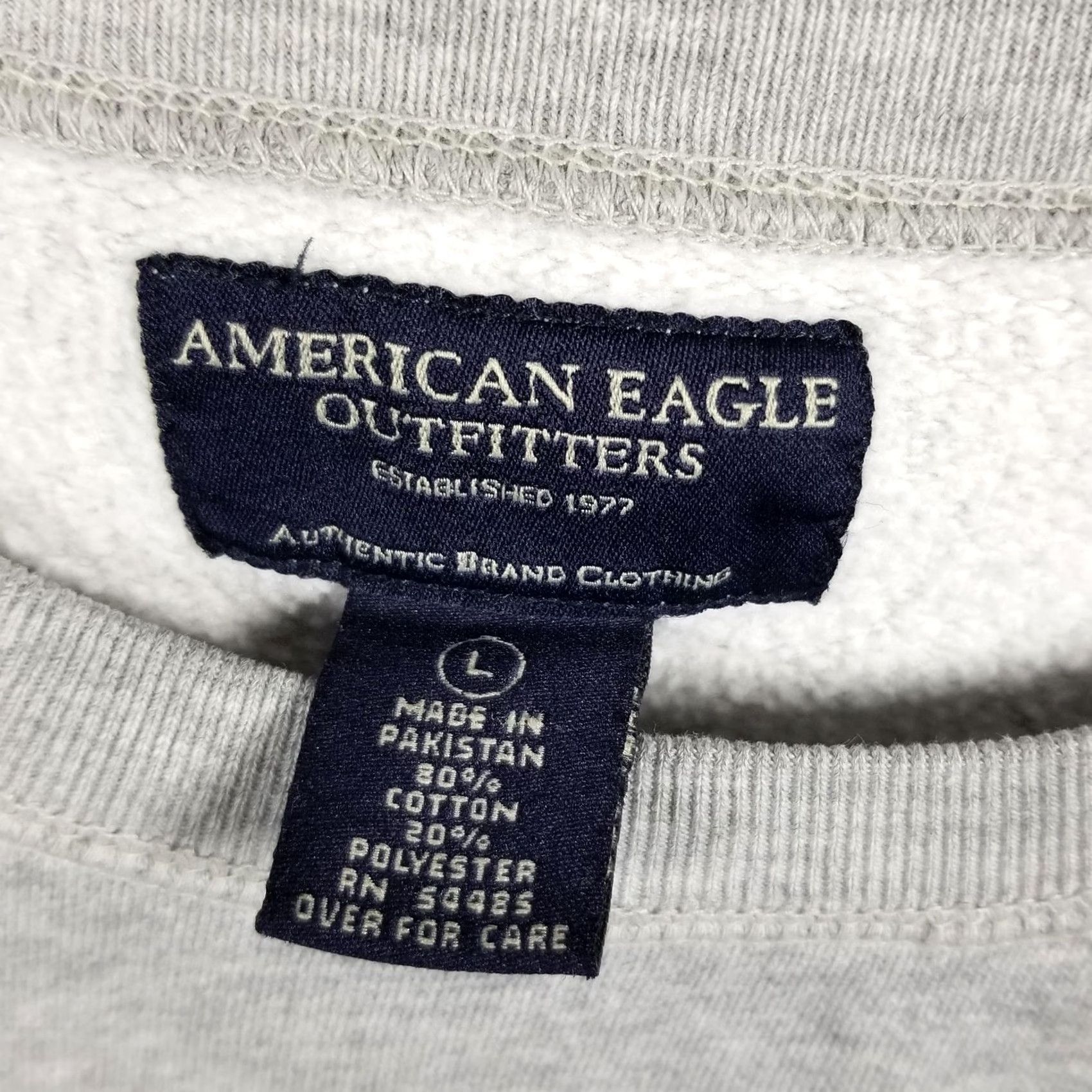 American Eagle Outfitters VINTAGE American Eagle Outfitters Sweatshirt Mens L Gray 26 Graphic Fleece Pullover Size US L / EU 52-54 / 3 - 4 Thumbnail