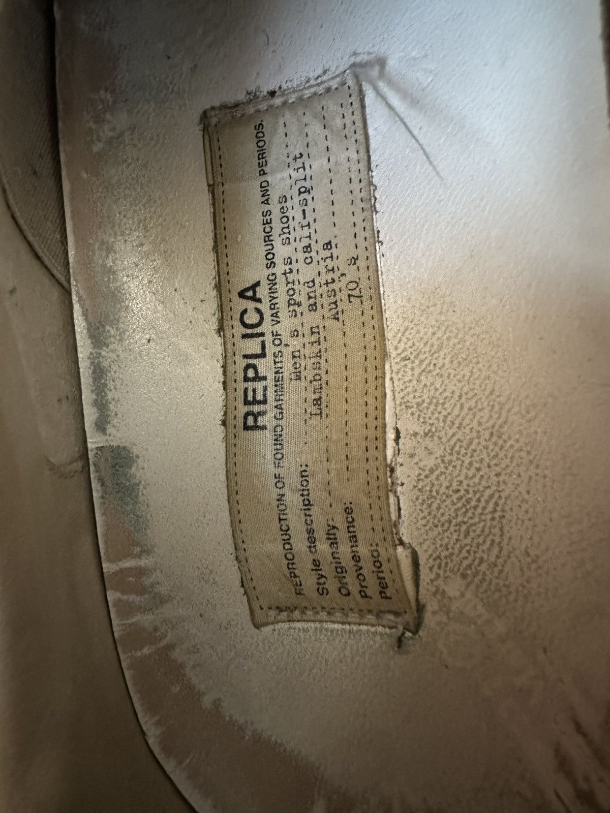 Maison Margiela Maison Margiela REPLICA GAT Gray/White Lowtop Sneaks Size US 9 / EU 42 - 18 Thumbnail