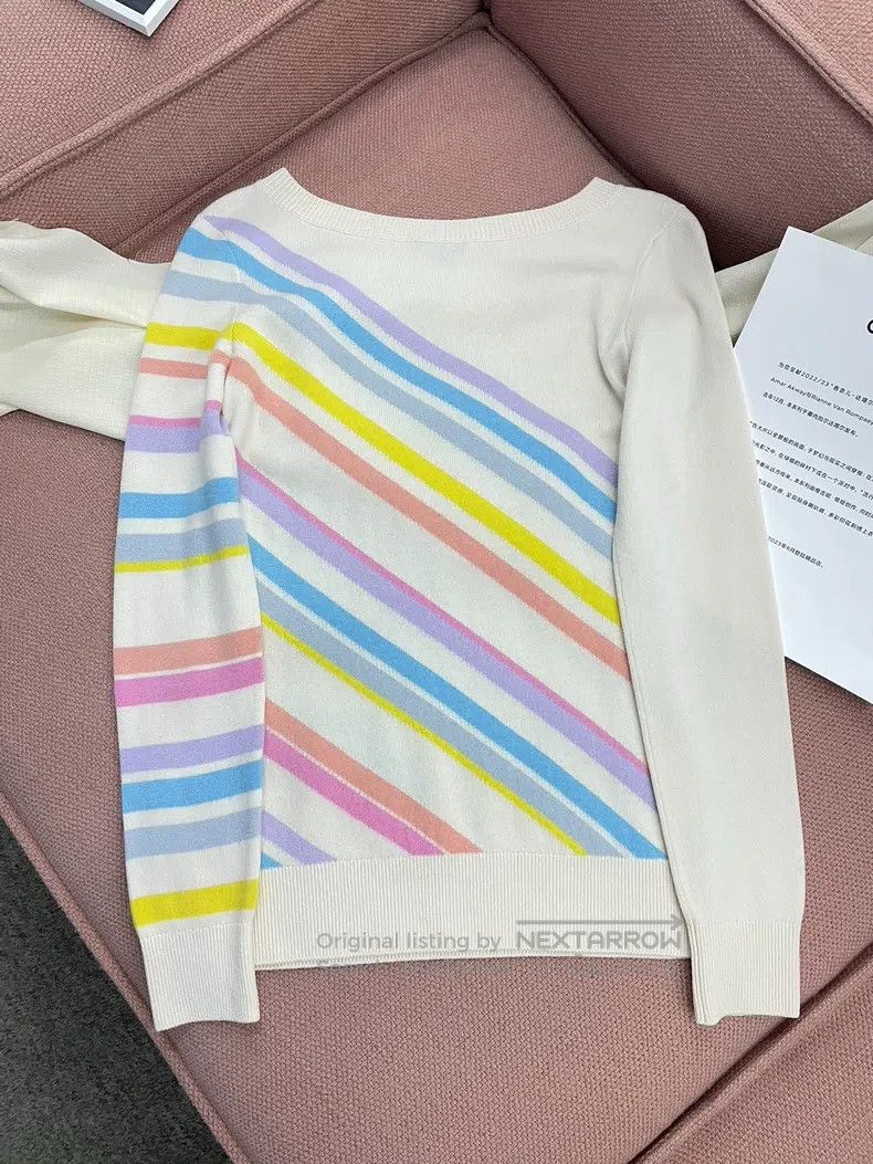 Chanel Chanel Cruise series colourful striped letter double c swe Size XS / US 0-2 / IT 36-38 - 4 Thumbnail
