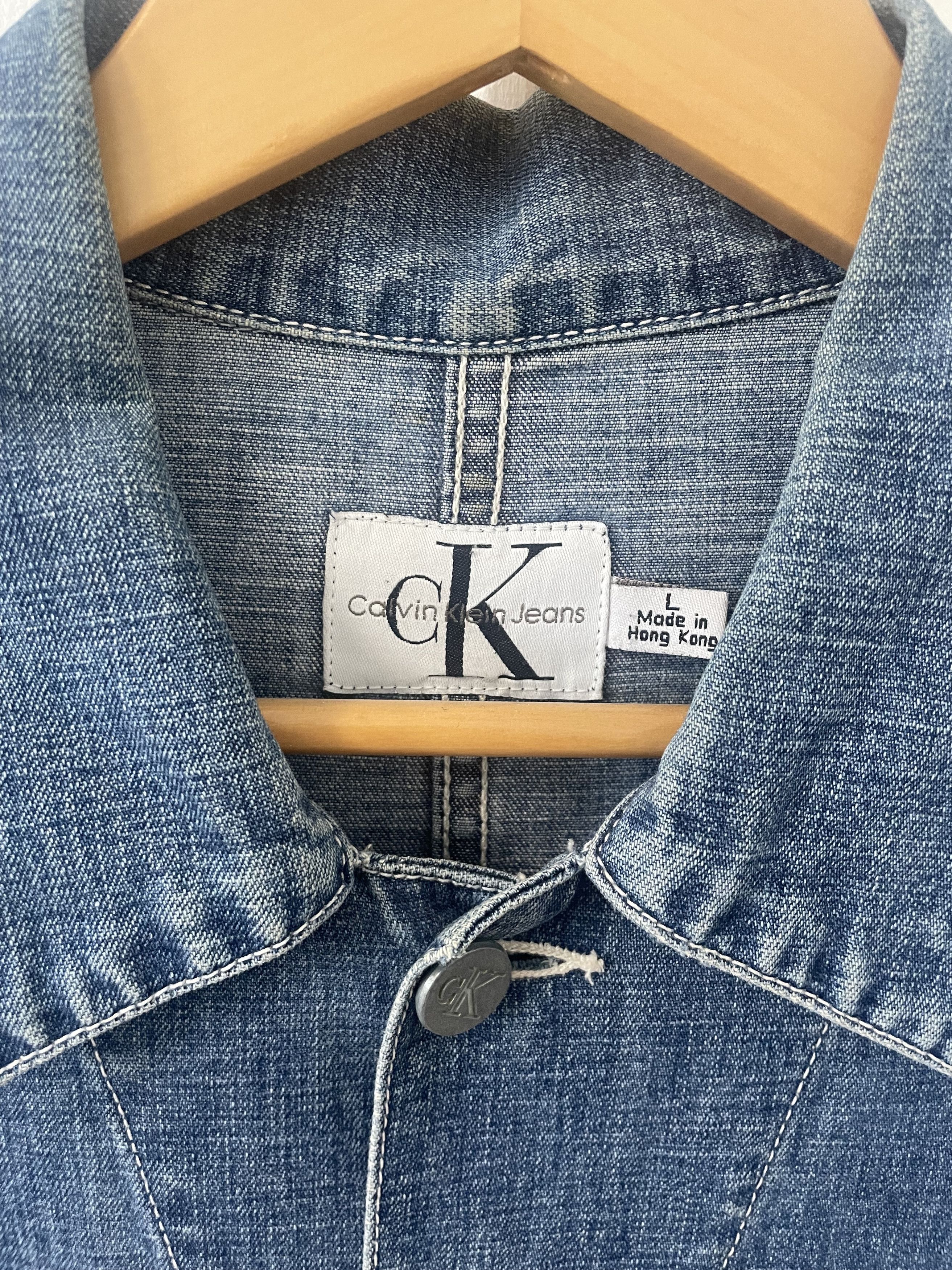 Calvin Klein Calvin Klein Denim Work Coat Size US L / EU 52-54 / 3 - 2 Thumbnail