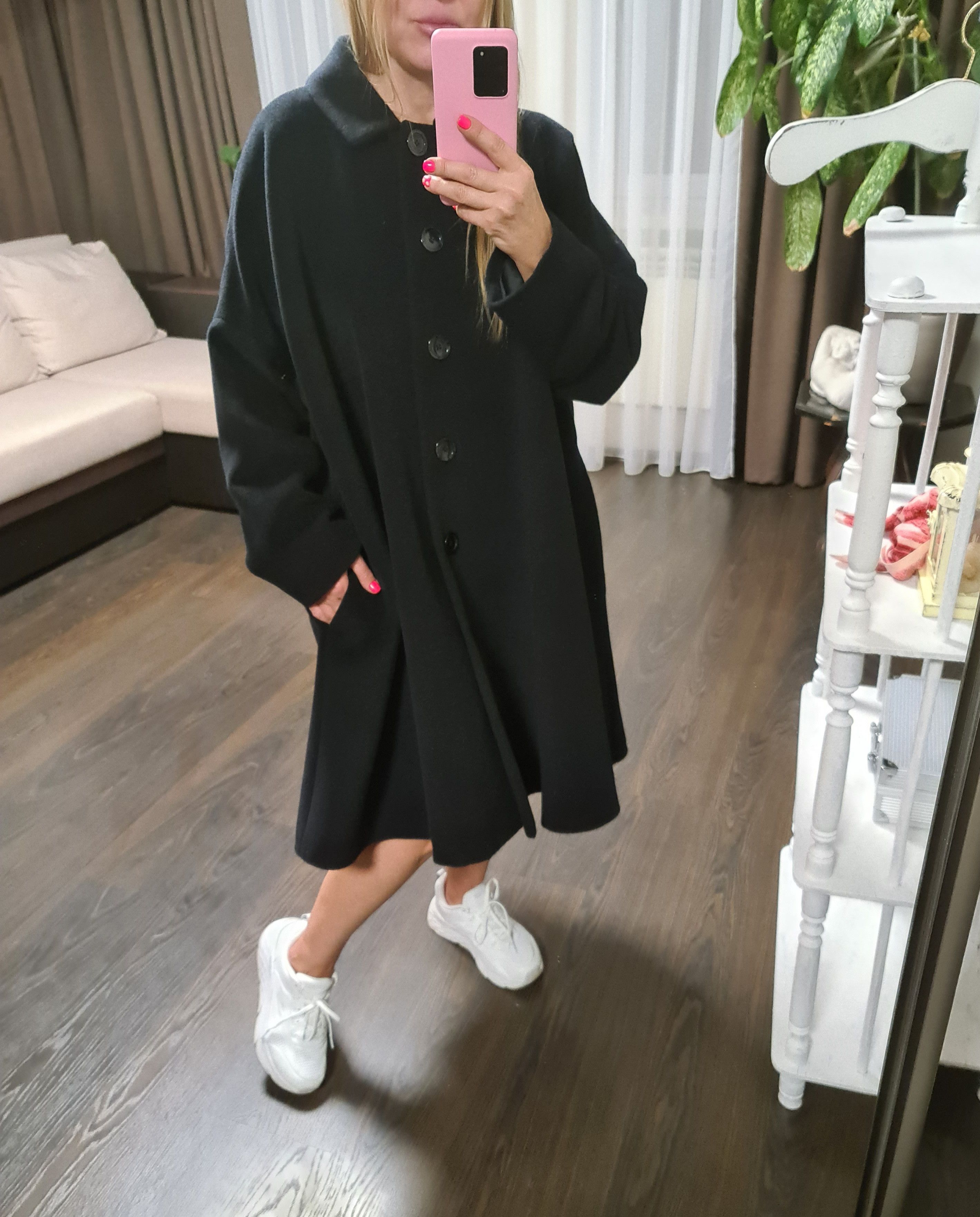 Marimekko Wool with Cashmere Loose Coat