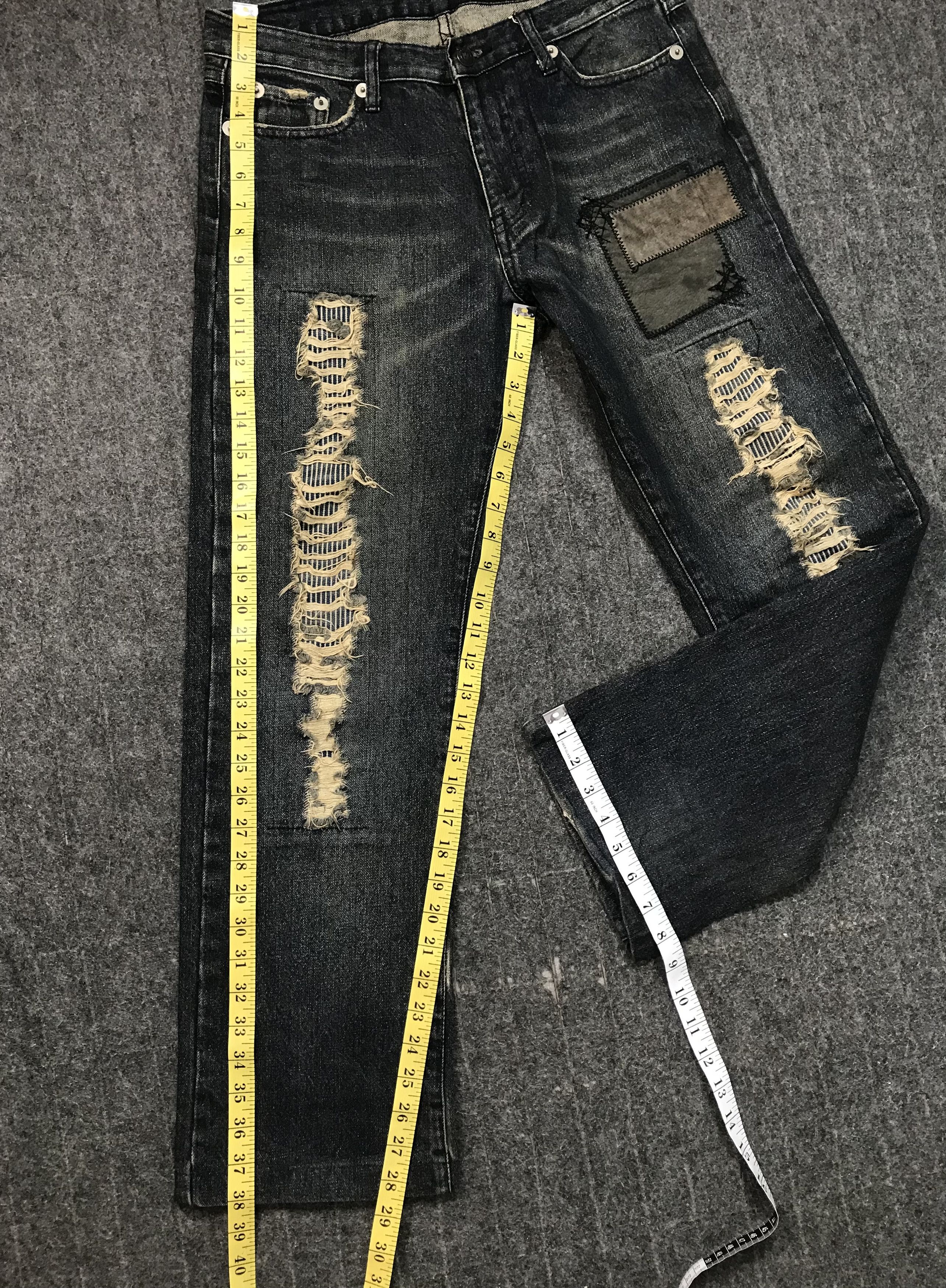 Other Solberry Distressed Art Patchworks Indigo Denim Jeans Size US 32 / EU 48 - 15 Thumbnail