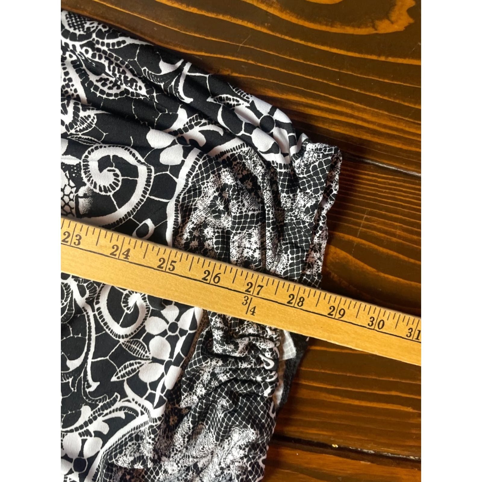 Vintage Susan Lawrence Sleeveless Top Women's 2X Black White Floral Round Neck Oversized Blouse Size XXL / US 16-18 / IT 52-54 - 5 Thumbnail