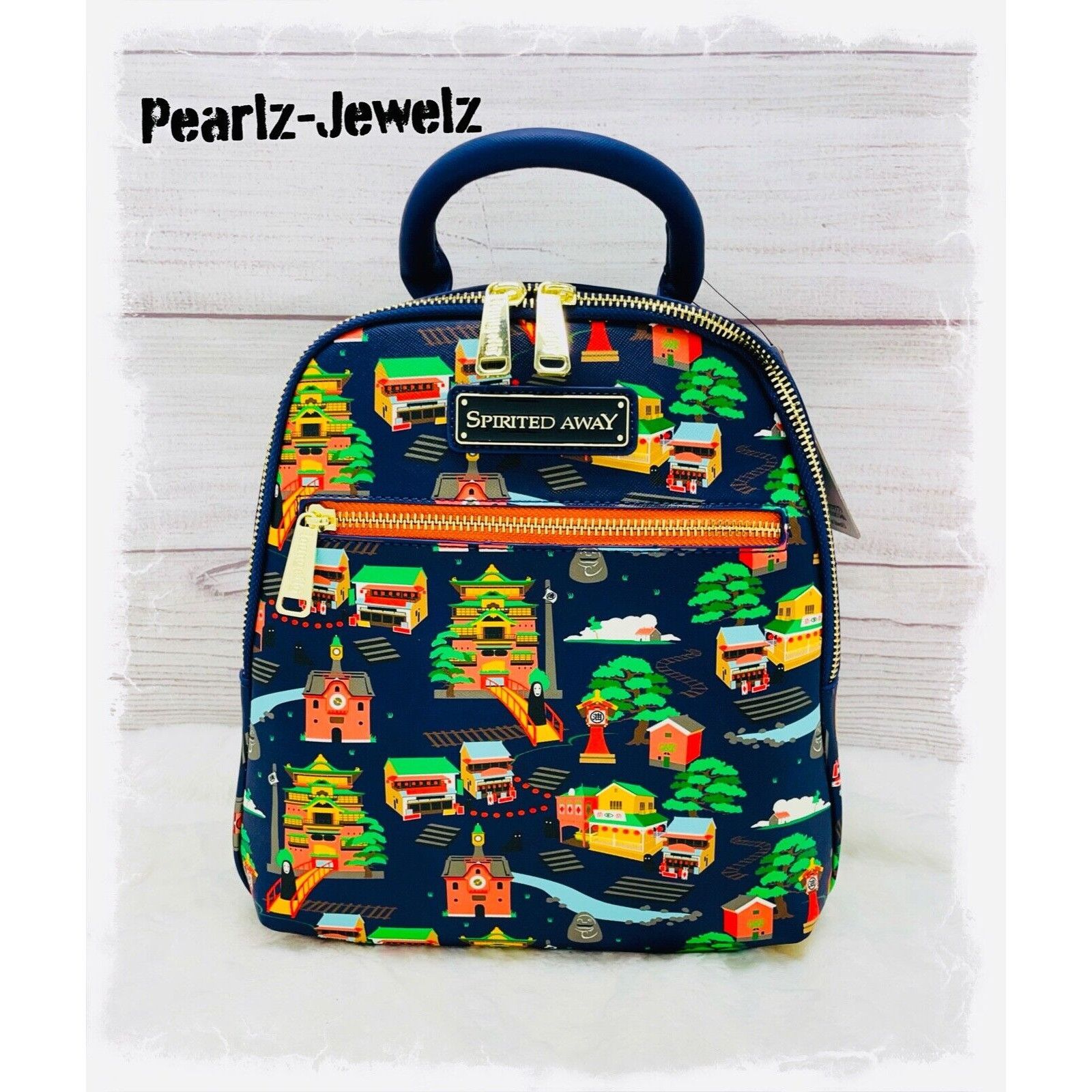Loungefly Studio Ghibli Spirited Away Landmarks Mini Backpac