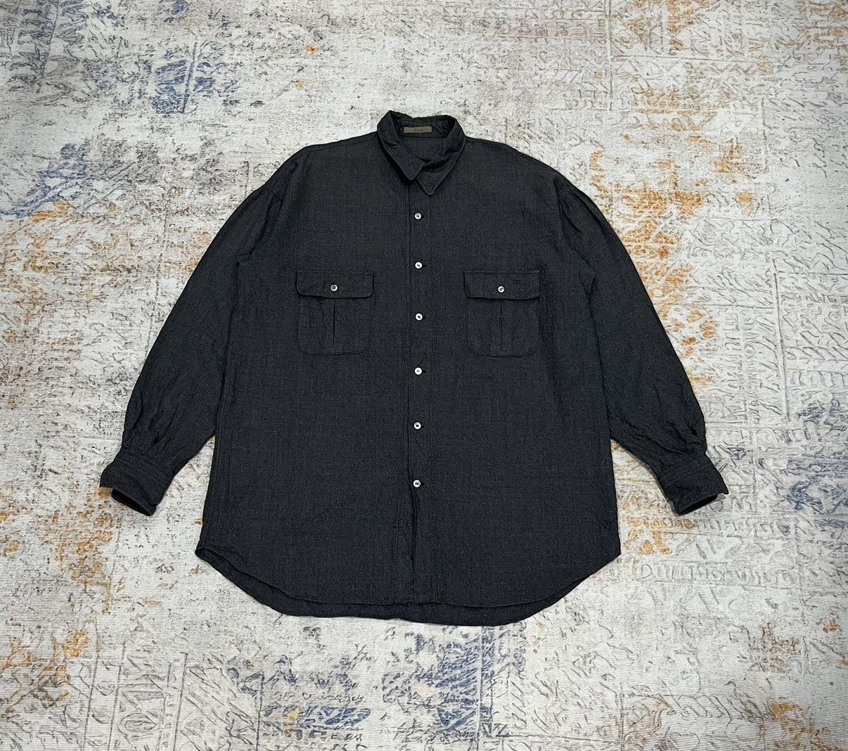 Yohji Yamamoto 80s Y’s For Men 2Pocket Oversize Button Up Size US XL / EU 56 / 4 - 1 Thumbnail