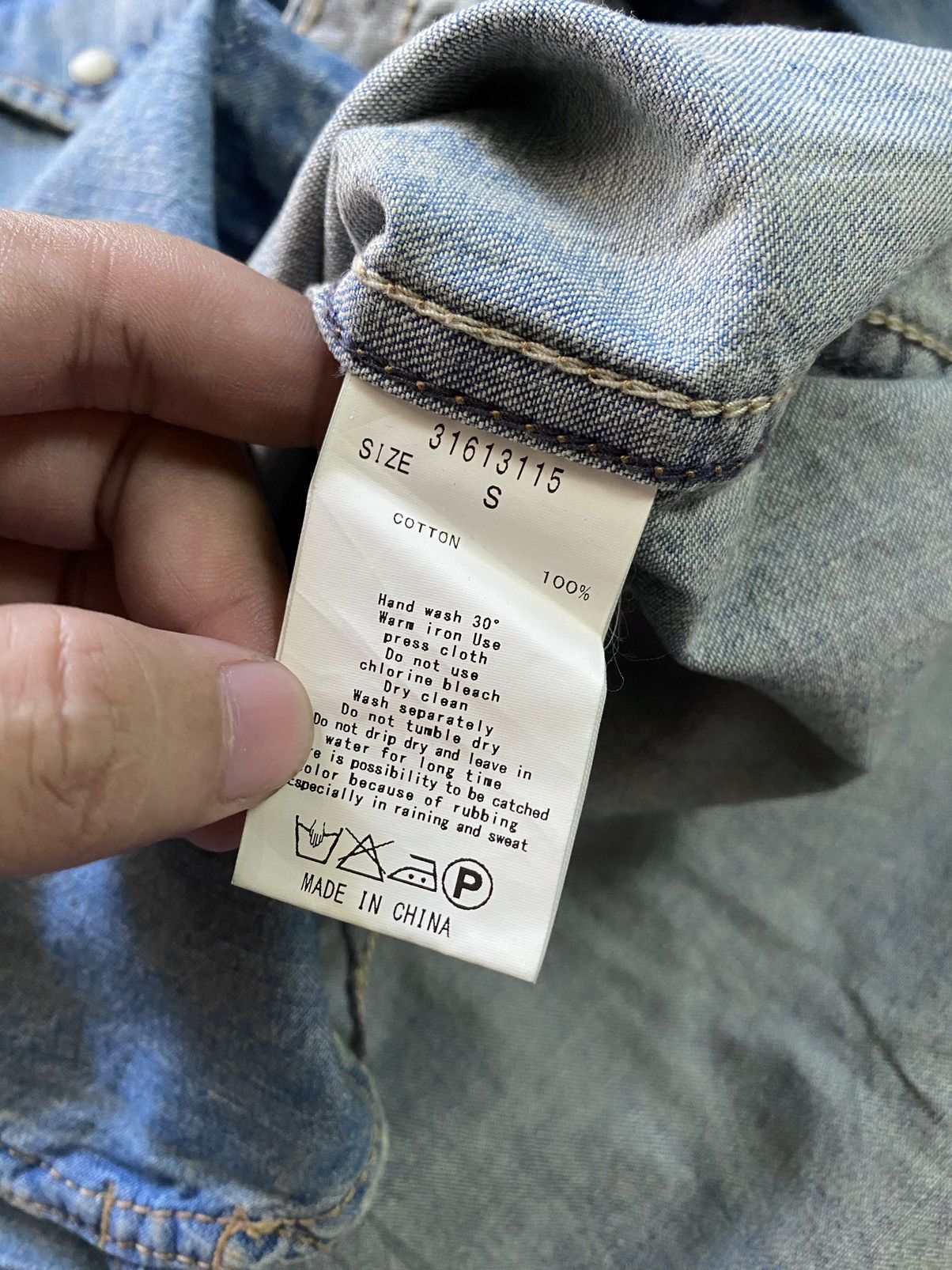 Beauty Beast × If Six Was Nine × Japanese Brand Japanes GOA Denim Shirt Size US S / EU 44-46 / 1 - 7 Thumbnail