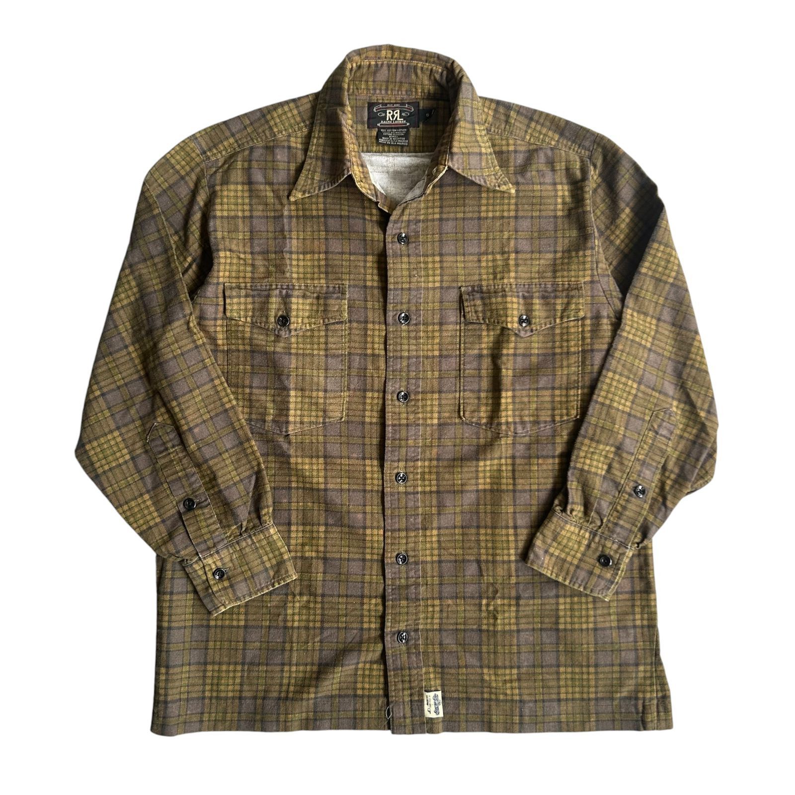 RRL Ralph Lauren Ralph Lauren RRL Double RL Psychedelic Plaid Tartan Faded Size US S / EU 44-46 / 1 - 1 Thumbnail