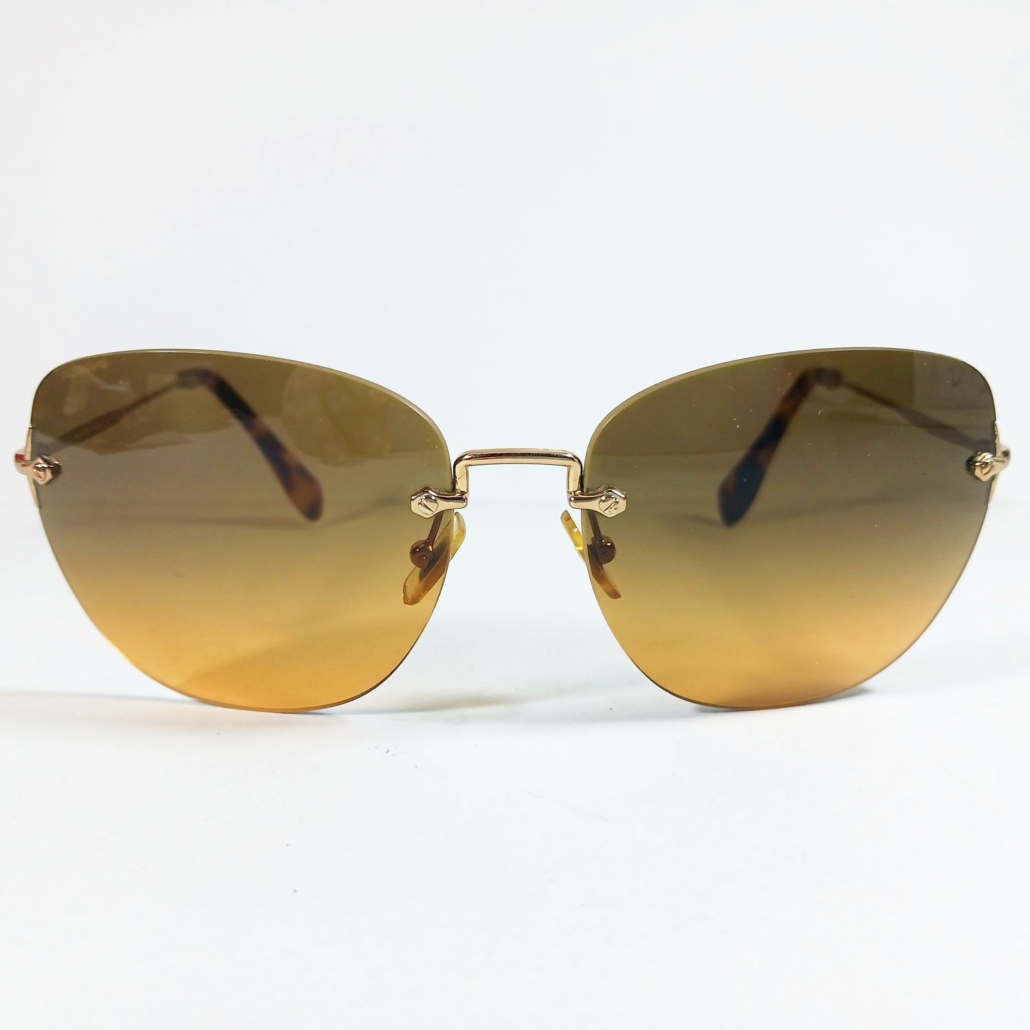 Miu Miu Miu Miu SMU52N Tortoise Brown/Gold Sunglasses w/Case & Pouch Size ONE SIZE - 3 Thumbnail