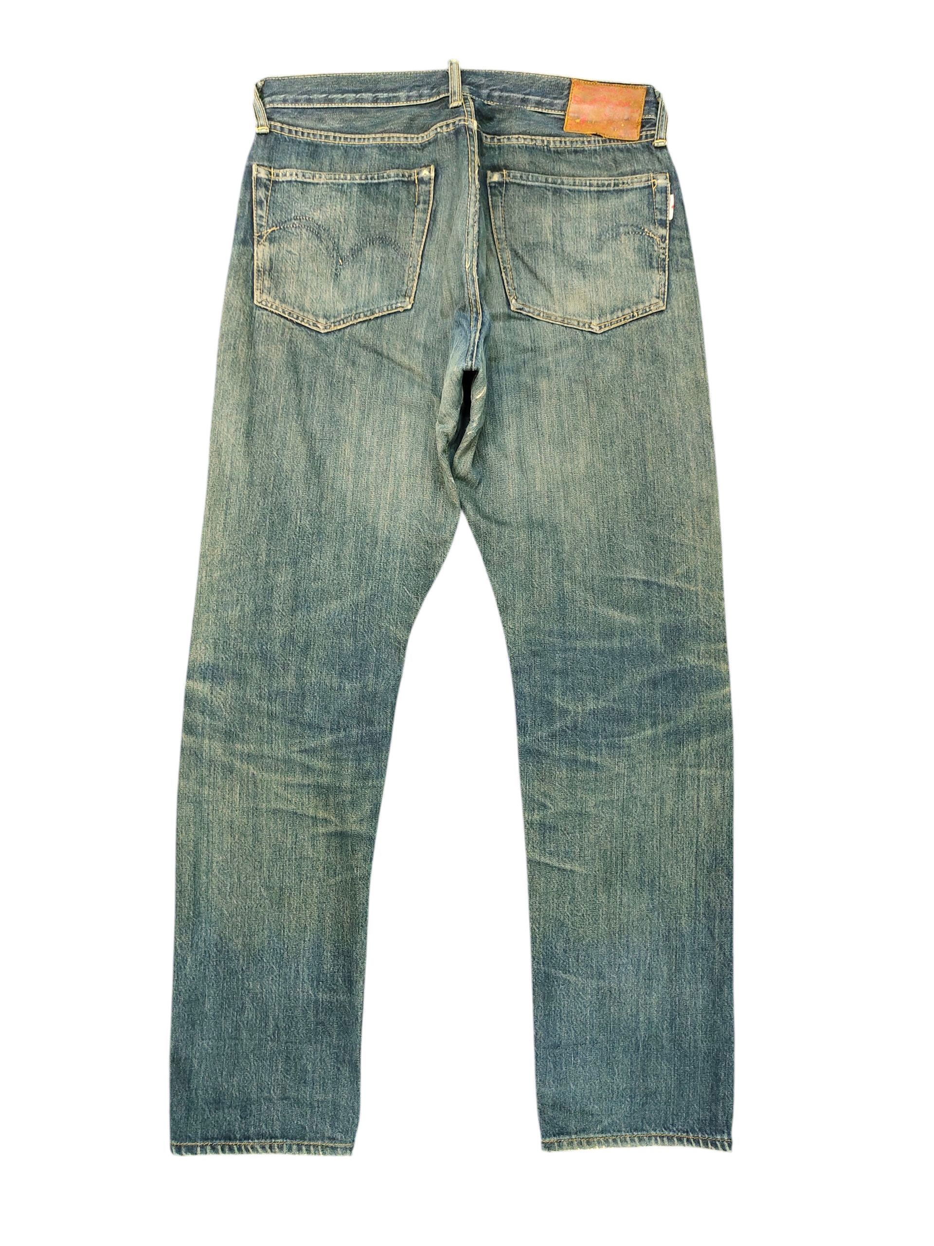 Studio D'Artisan 1990s Studio D' Artisan Selvedge Patchwork Distress Jeans Size US 32 / EU 48 - 8 Thumbnail
