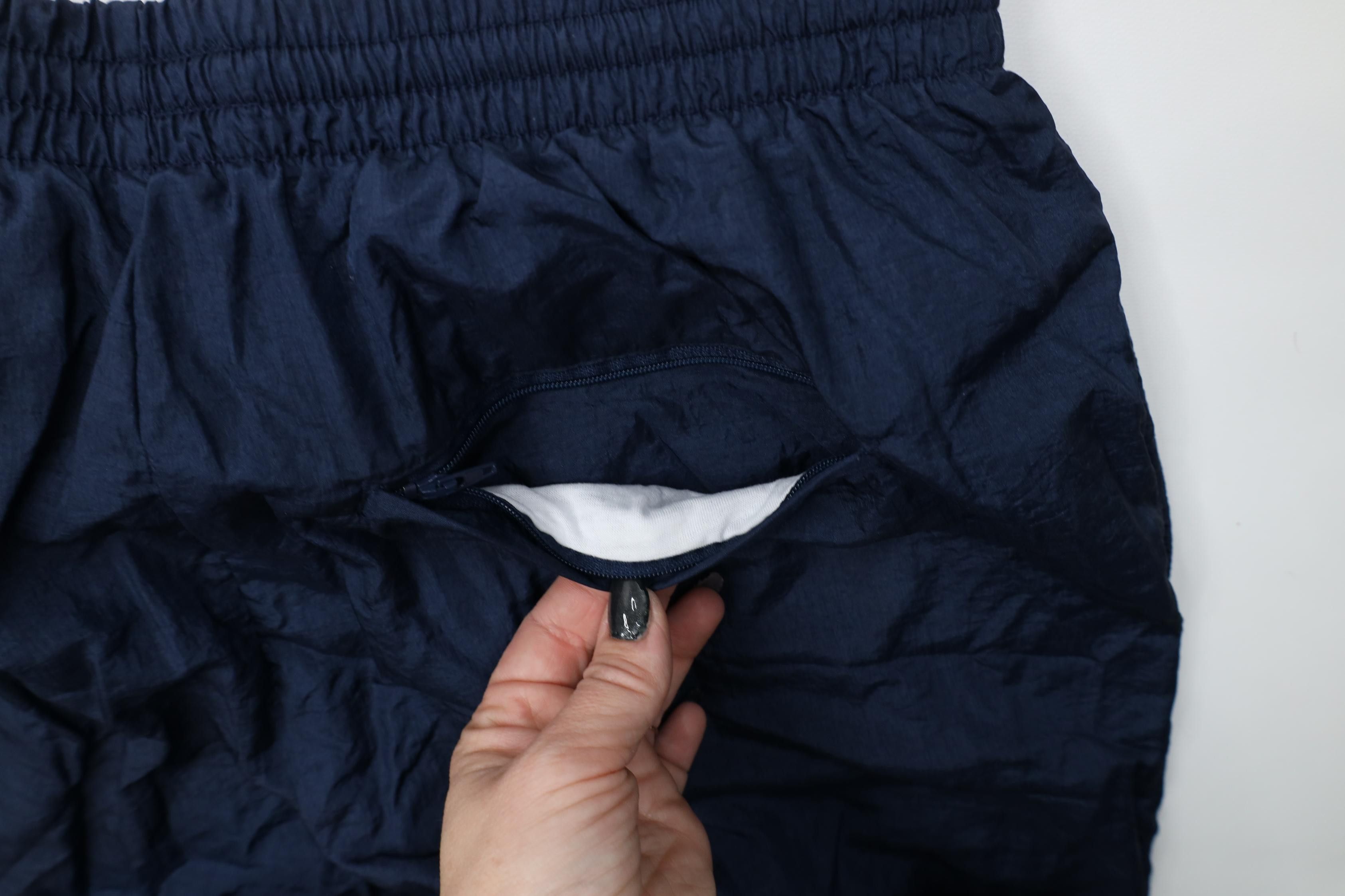Vintage Vintage 90s Streetwear Lined Windbreaker Joggers Pants Blue Size US 36 / EU 52 - 13 Thumbnail
