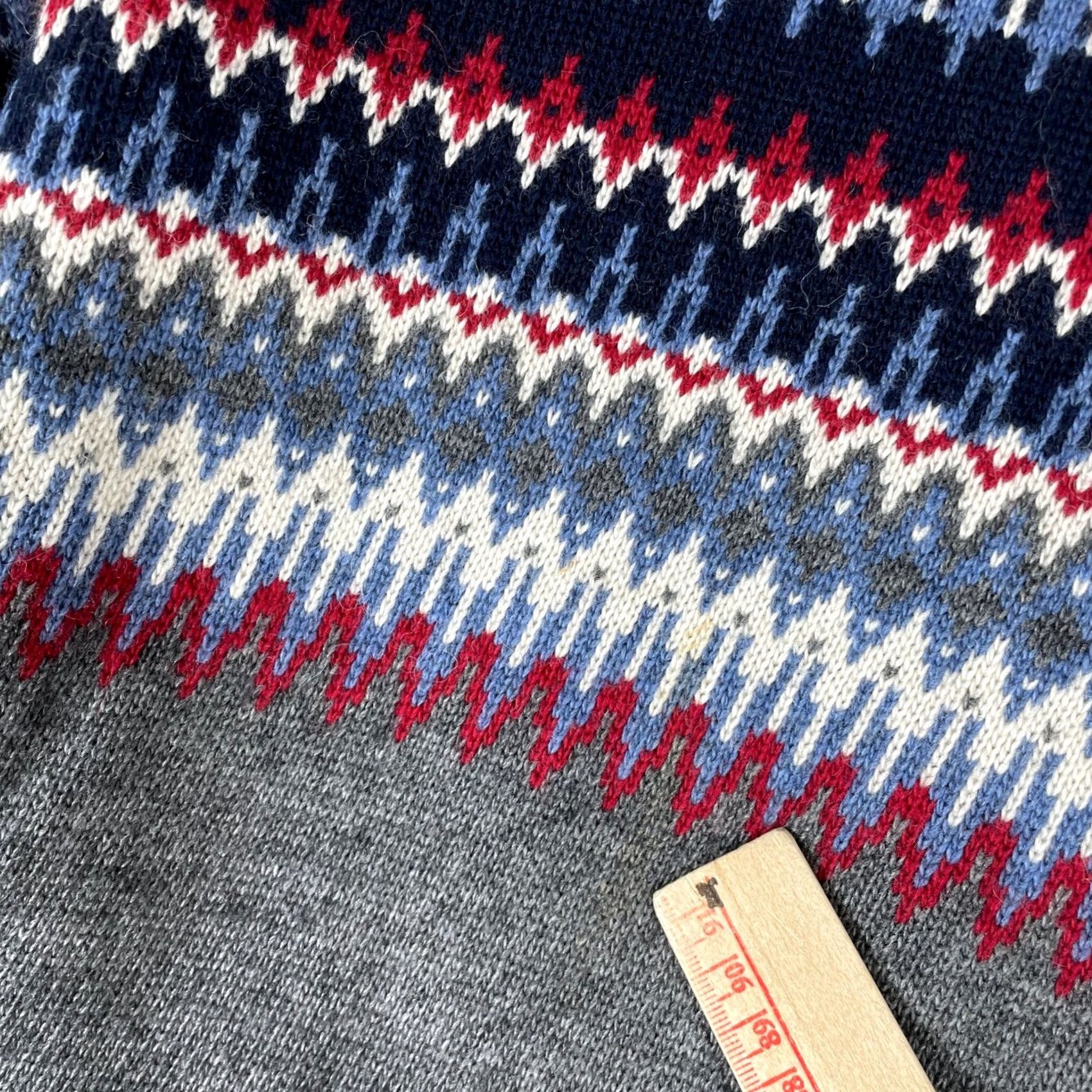 Vineyard Vines Vineyard Vines Sweater Mens Medium Blue Fair Isle Crew Neck Merino Alpaca Blend Pullover Size US M / EU 48-50 / 2 - 4 Thumbnail