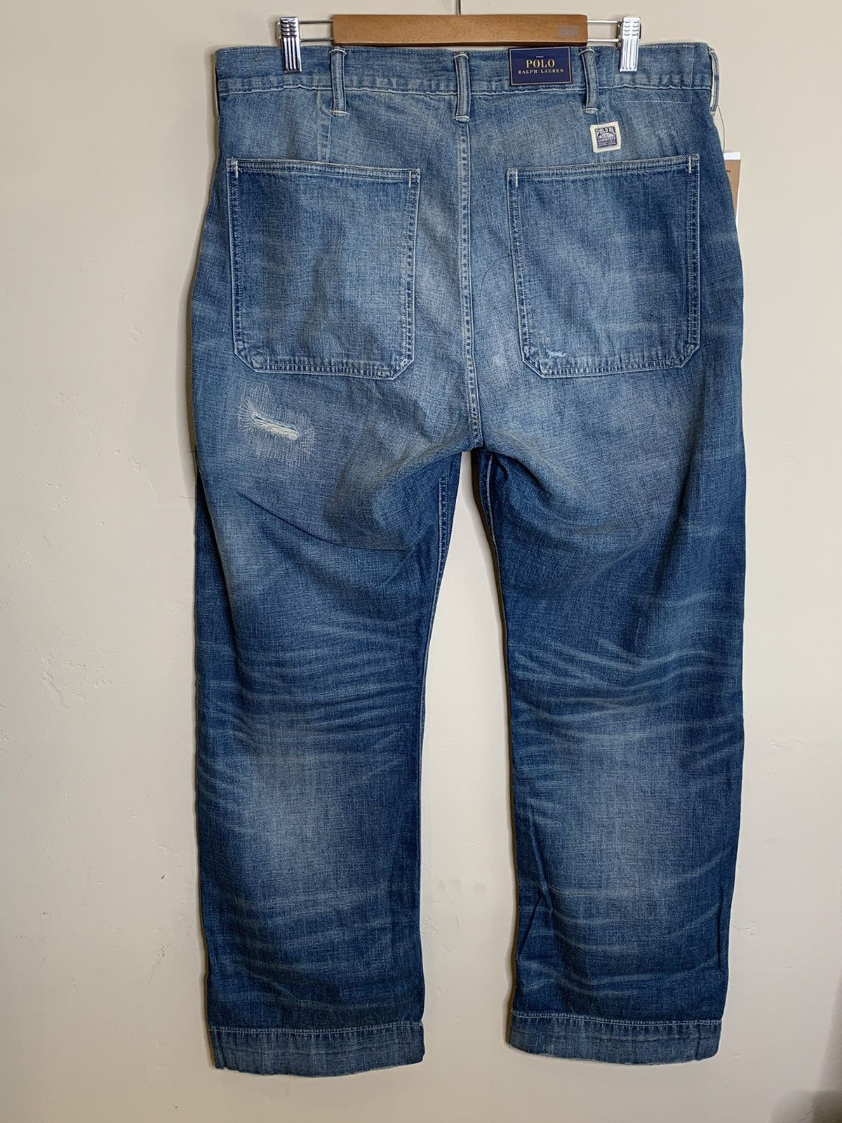 Polo Ralph Lauren *RARE* New Polo Ralph Lauren Factory Distressed Denim Jeans Size US 36 / EU 52 - 2 Thumbnail