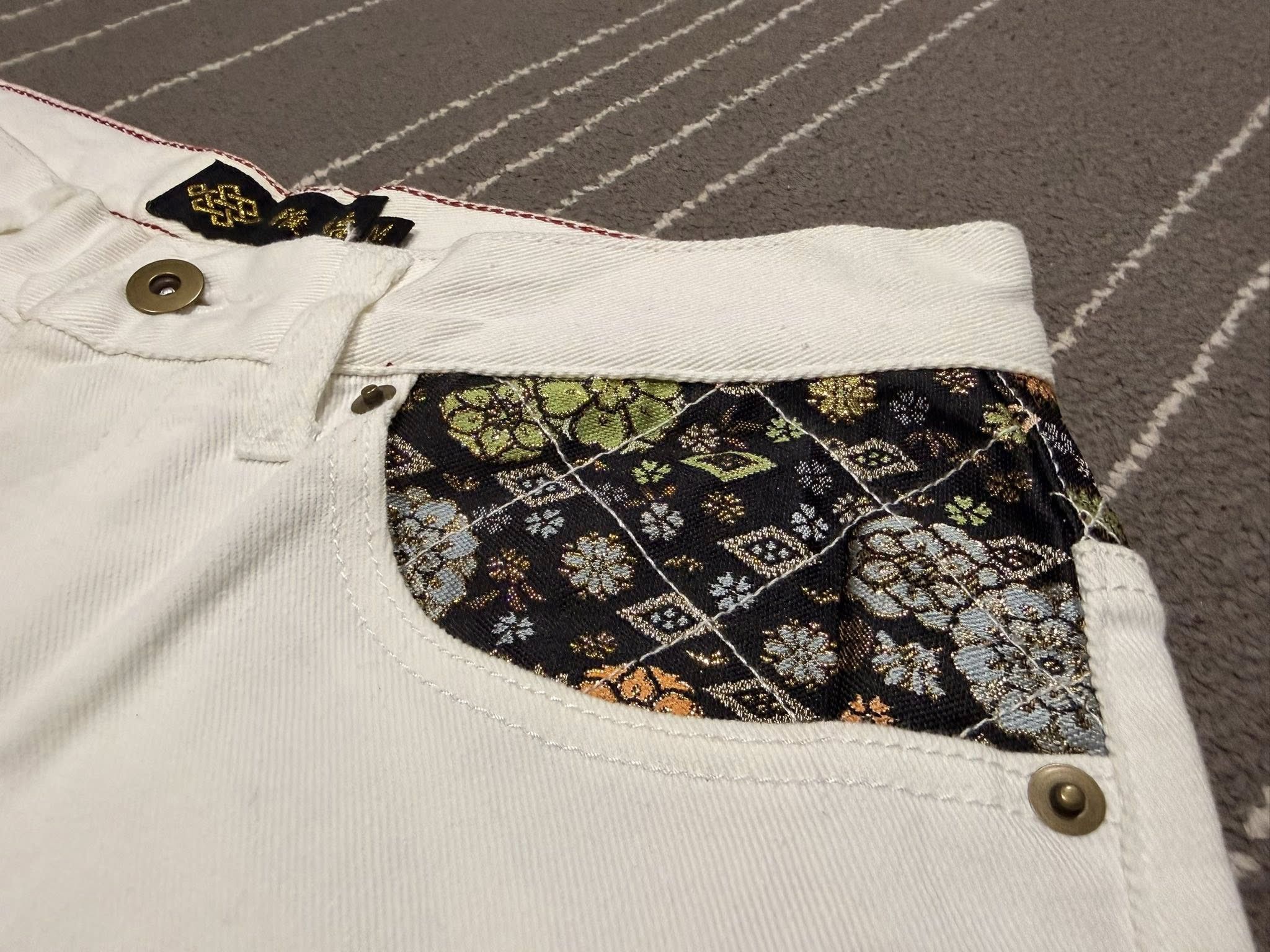 Japanese Brand YAKATA DENIM Japanese Dragon embroidery W29 2770 Size 29" - 5 Thumbnail