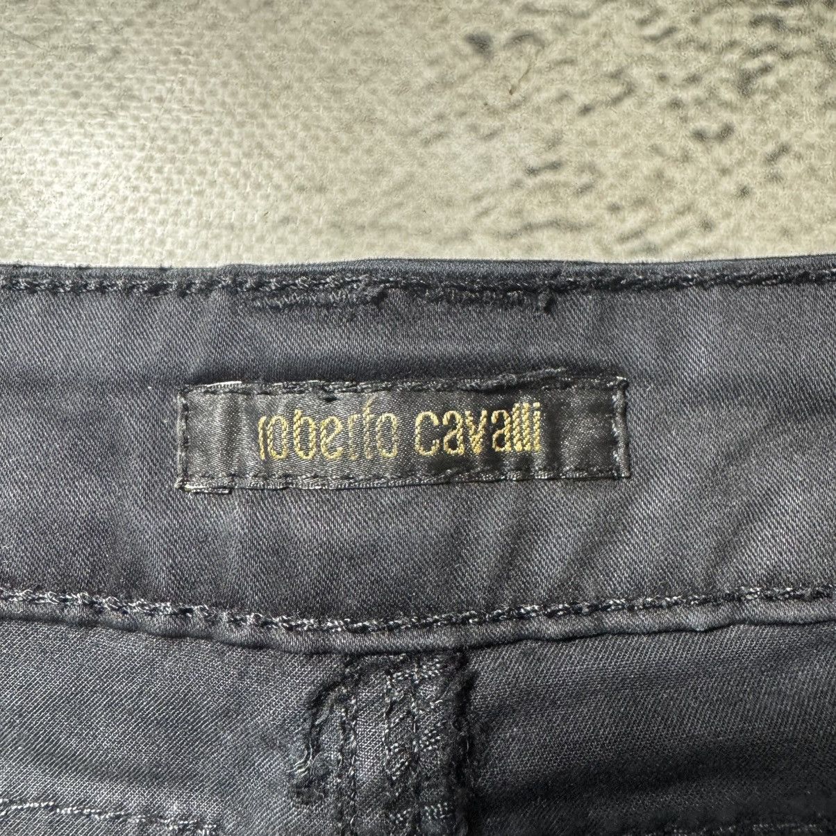 Roberto Cavalli vintage y2k roberto cavalli flared jeans washed black Size 31" - 8 Thumbnail