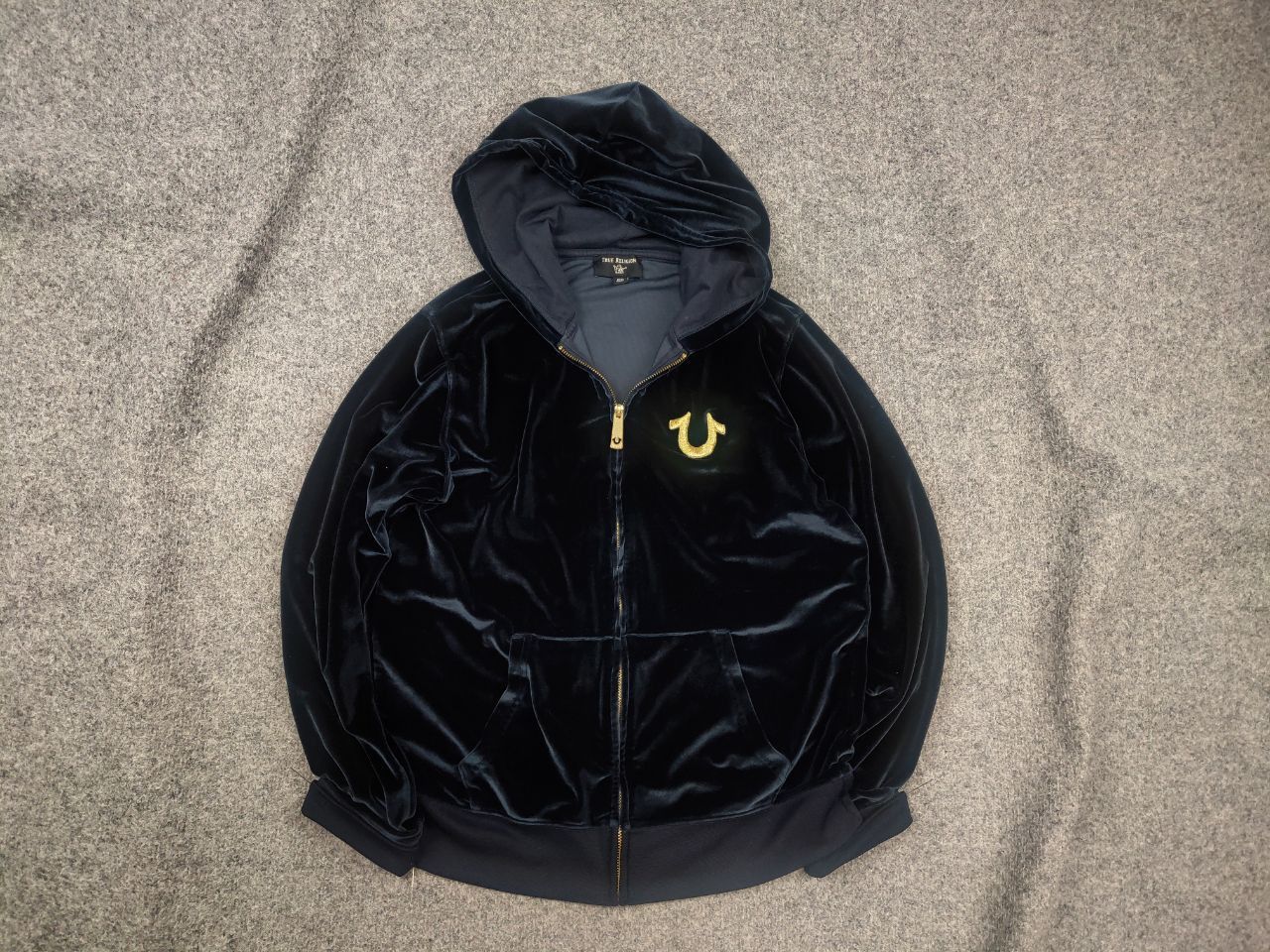 True Religion True Religion Vintage Velour HG Zip Hoodie Y2K Supreme Style Size US M / EU 48-50 / 2 - 1 Thumbnail