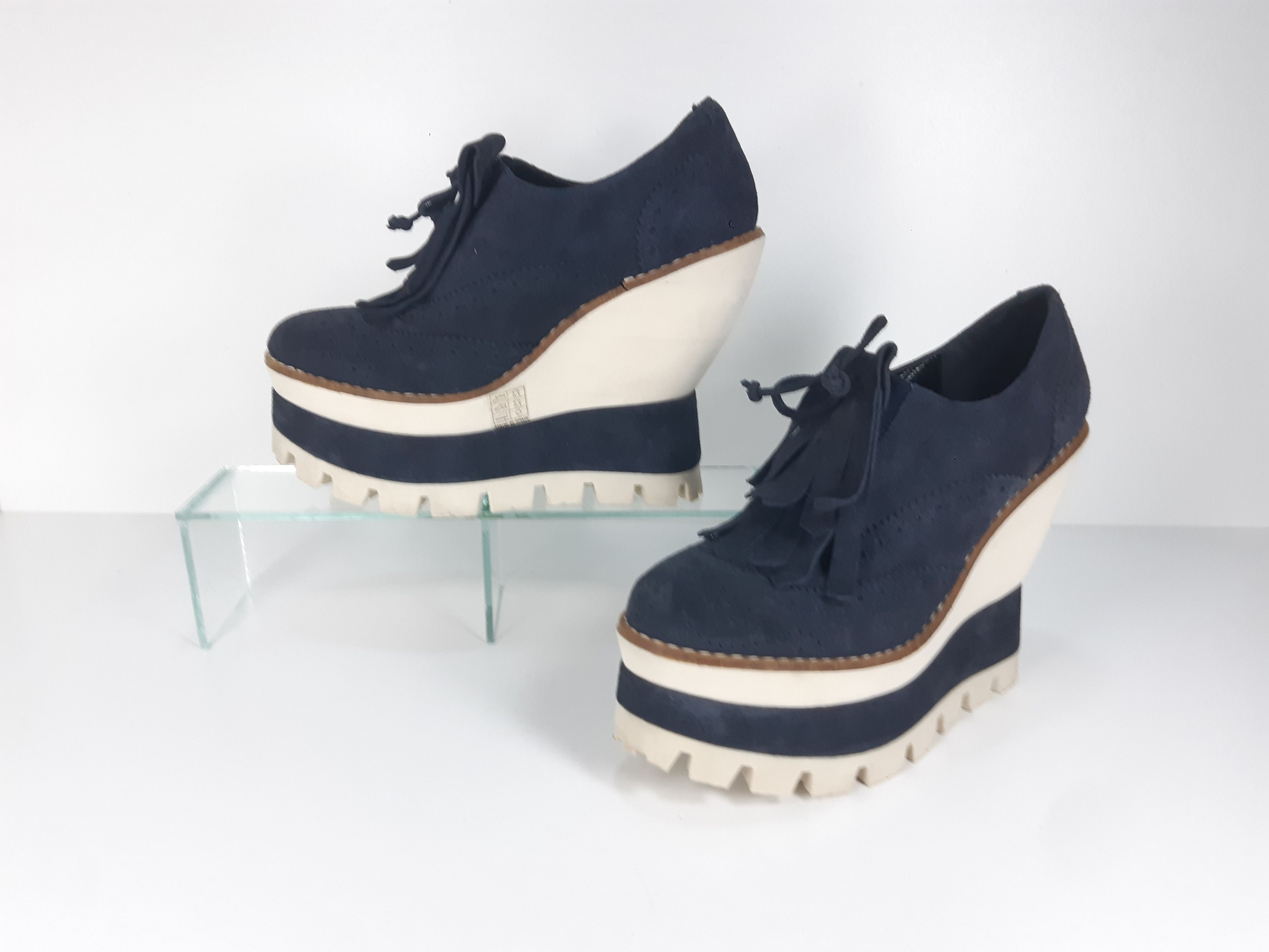 Paloma Bercelo PALOMA BARCELO Platform Fringe Loafers size eu38 NEW Size US 8 / IT 38 - 1 Thumbnail