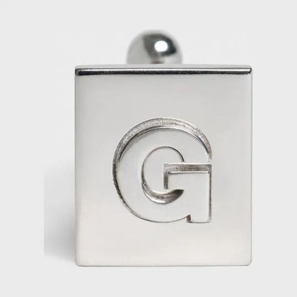 Celine o1bcso1str1024 Size: OS / Alphabet G Cufflink in Silver Size ONE SIZE - 1 Preview