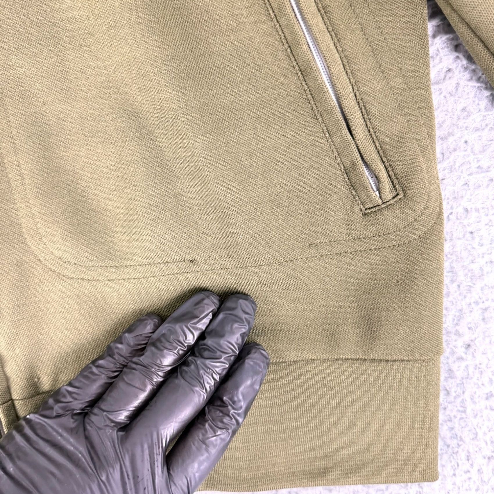 Obey OBEY Track Jacket Mens XL Olive Green Full Zip Mock Neck Raglan Streetwear Size US XL / EU 56 / 4 - 4 Thumbnail