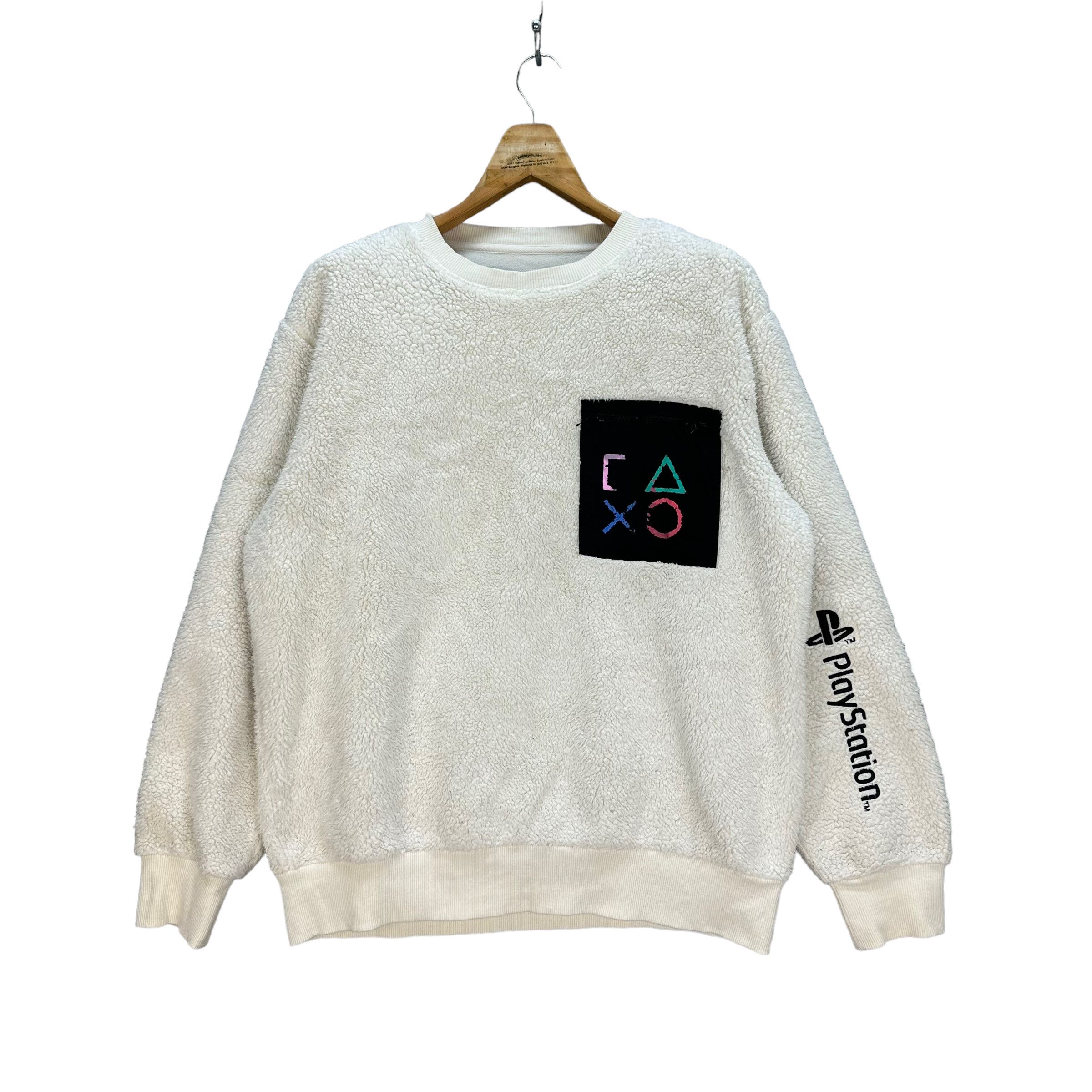 Japanese Brand PLAYSTATION SINGLE POCKET FLEECE SWEATSHIRT #7809-177 Size US XL / EU 56 / 4 - 1 Thumbnail