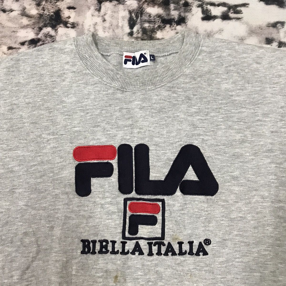 Fila Vintage Fila Biella Italia Embroidery Logo Sweatshirt Size S / US 4 / IT 40 - 2 Thumbnail