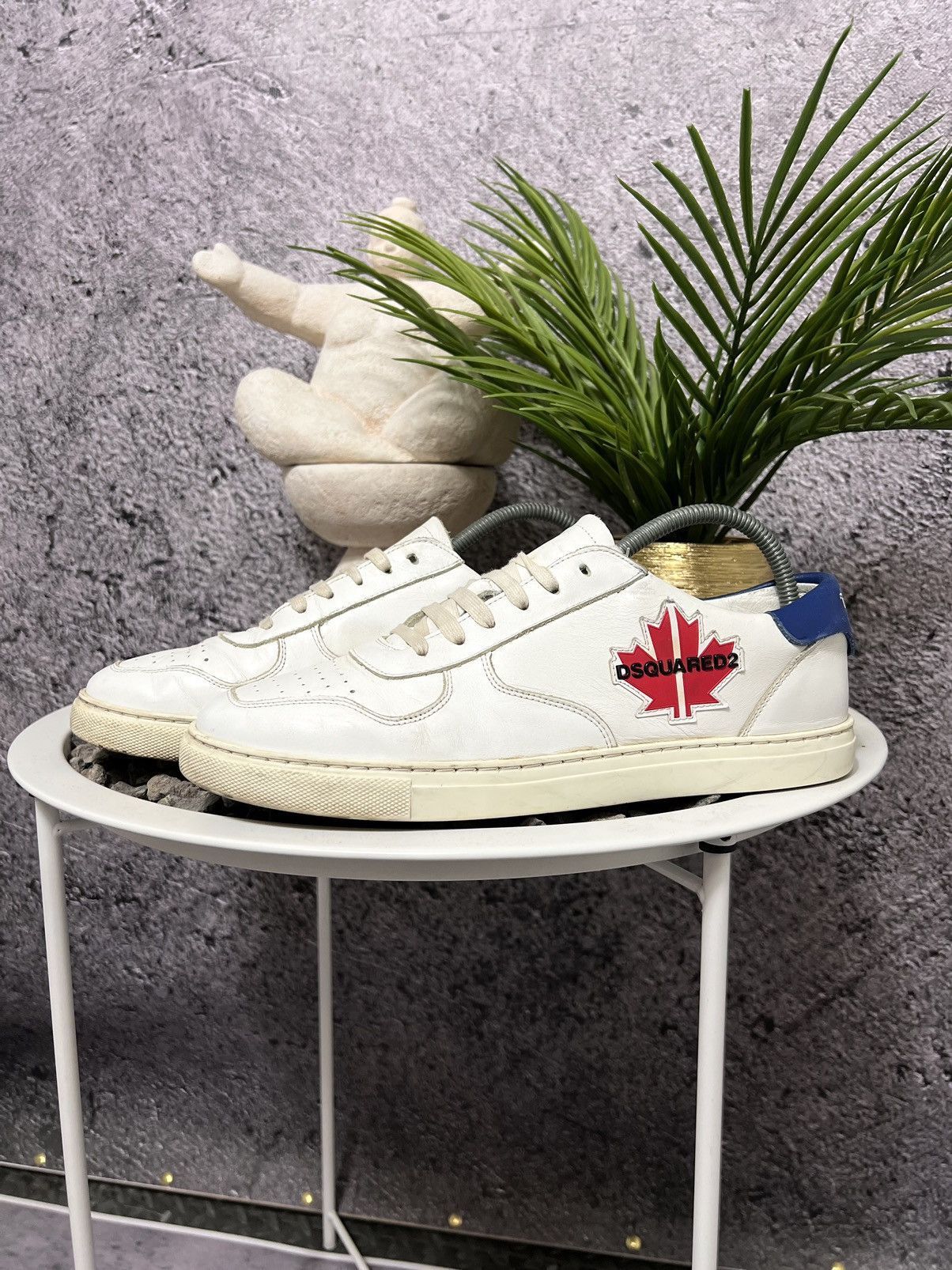 Dsquared2 Dsquared2 maple gym low top white sneakers Size US 9 / EU 42 - 2 Thumbnail