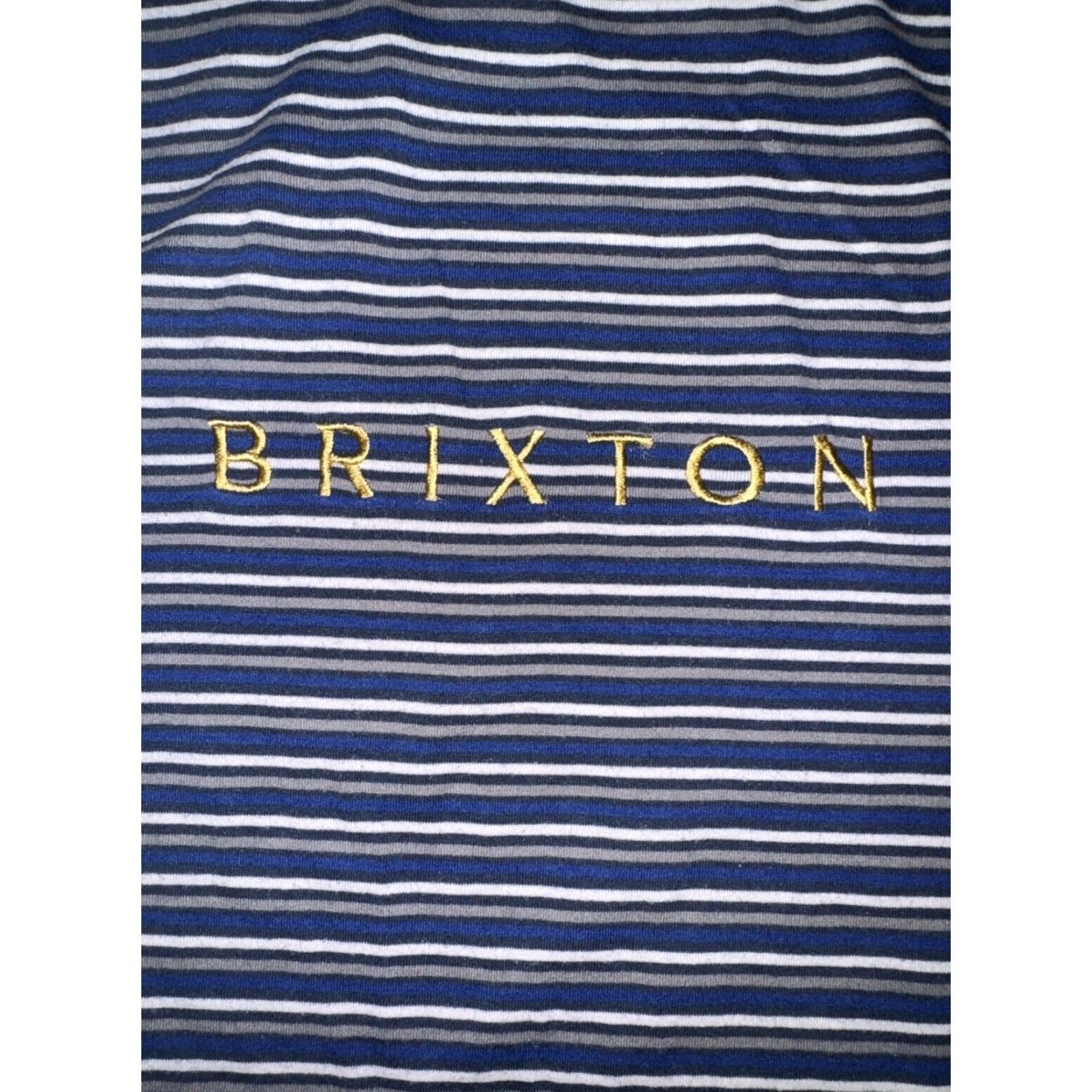 Brixton Brixton Stripped T-Shirt Navy Blue L Men Shirt Manufactured 20x27 Size US L / EU 52-54 / 3 - 2 Thumbnail