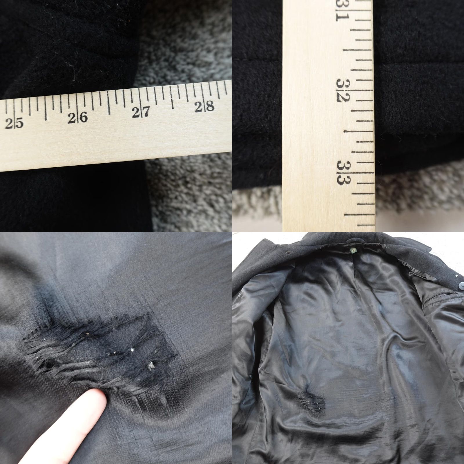 J.Crew VINTAGE J.Crew Jacket Coat Mens XL Black Wool Double Breasted Pea Coat Classic Nautical Preppy Size US XL / EU 56 / 4 - 8 Thumbnail