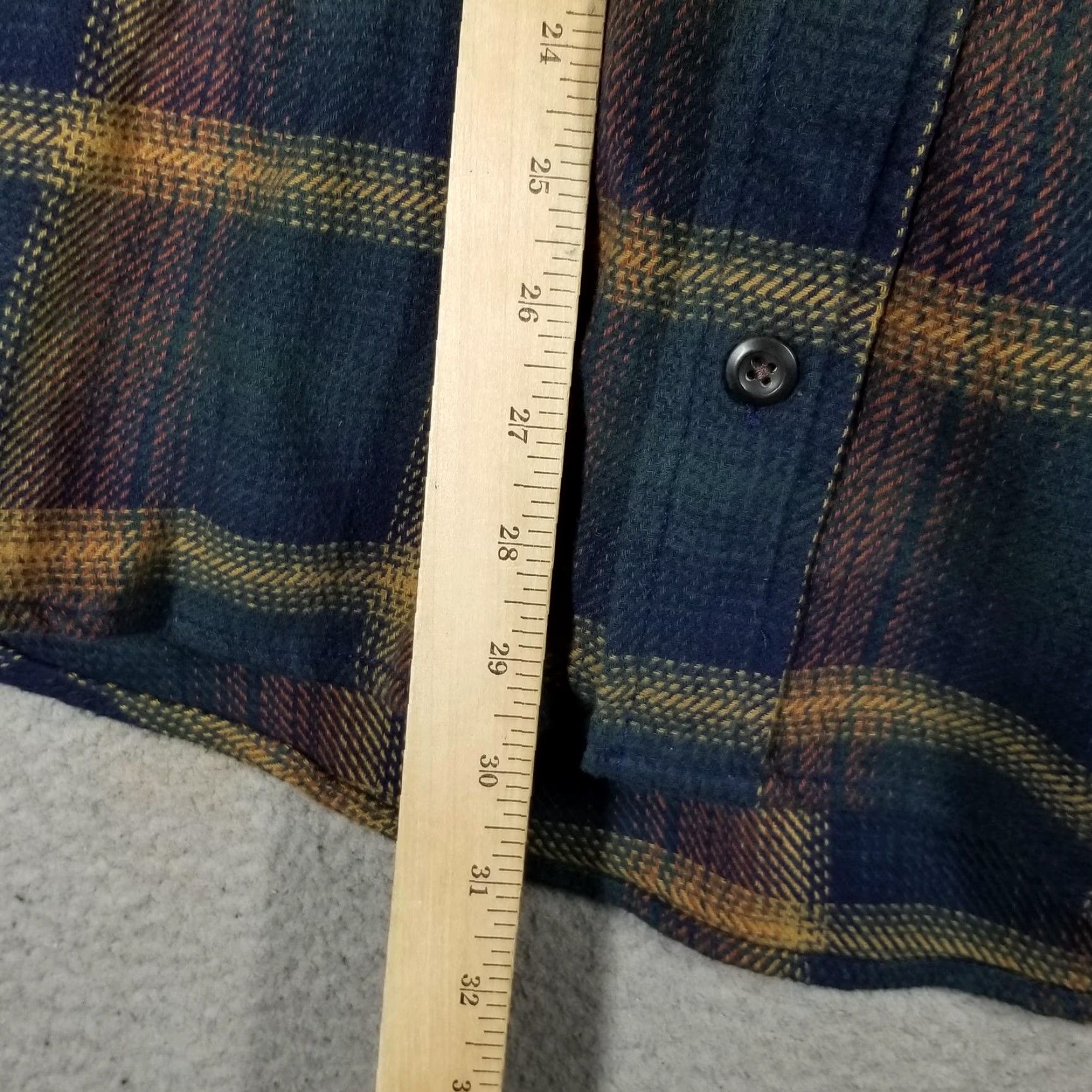 Orvis Orvis Flannel Shirt Mens XL Green Plaid Fleece-Lined Long Sleeve Button-Front Pockets Size US XL / EU 56 / 4 - 6 Thumbnail