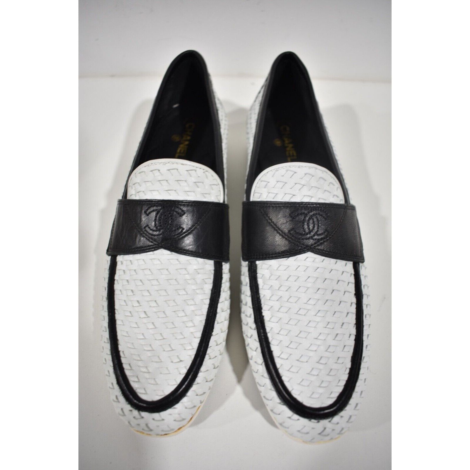 Chanel 17C Braided CC Logo Mule Loafer Moccasin Slip Oxford Flat 37 Size US 7 / IT 37 - 8 Thumbnail