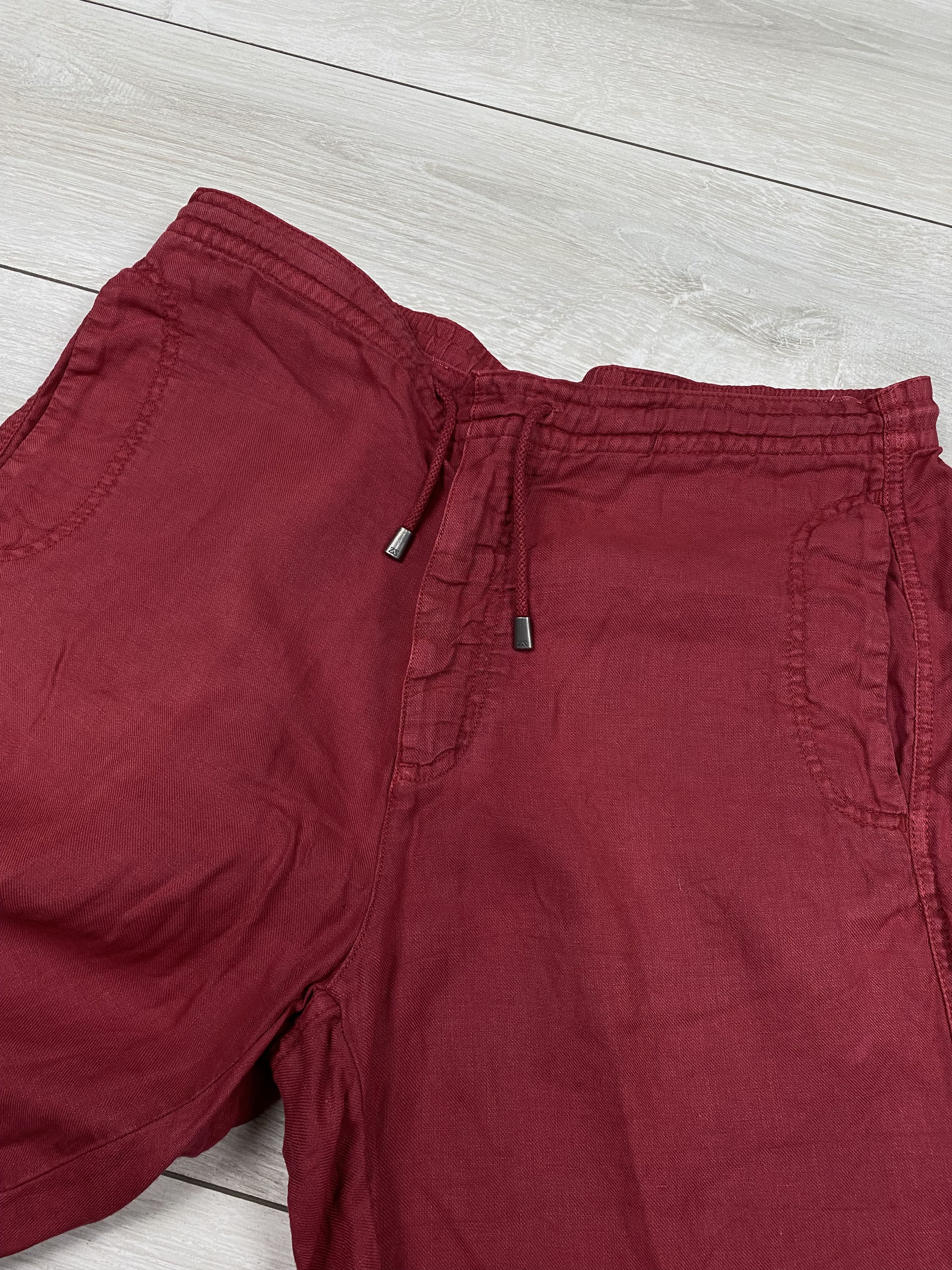Ermenegildo Zegna Vintage Zegna sport red linen shorts size s-m Size US 31 - 8 Thumbnail