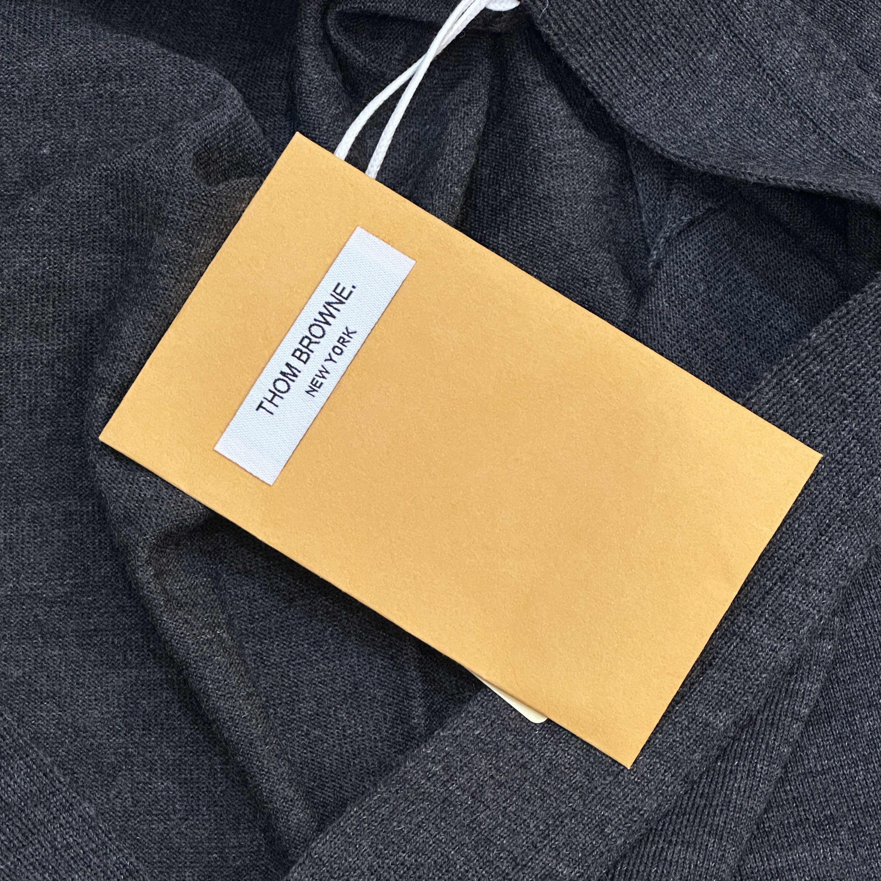 Thom Browne CLASSIC V-NECK CARDIGAN IN FINE MERINO WOOL Size US M / EU 48-50 / 2 - 12 Thumbnail